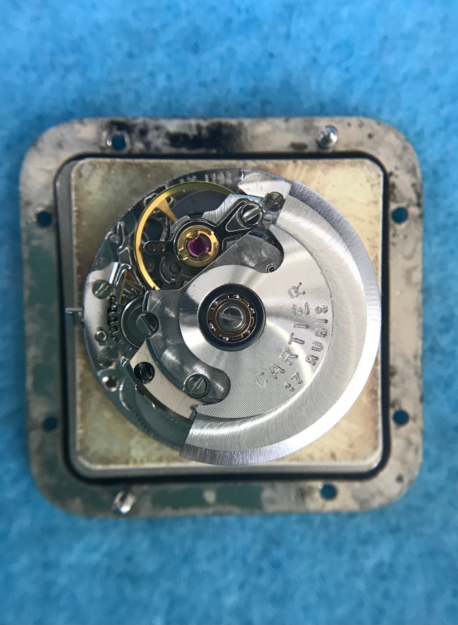 Cartier Santos Galbee LM size stainless steel x gold combination automatic model Ref: 2961