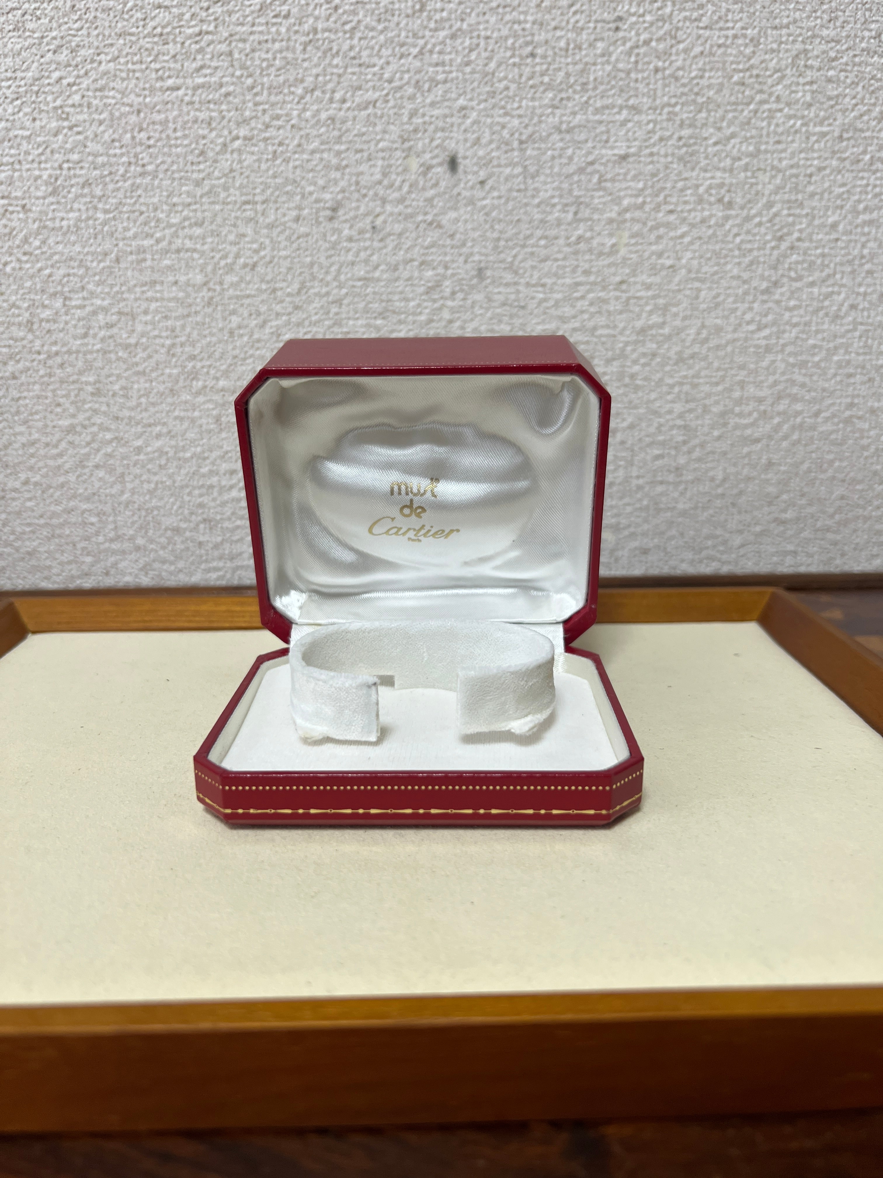 Discontinued Must de Cartier Tank Unisex Vintage Watch Flying Arabia LM Size Pure Silver with 18K Vermeil