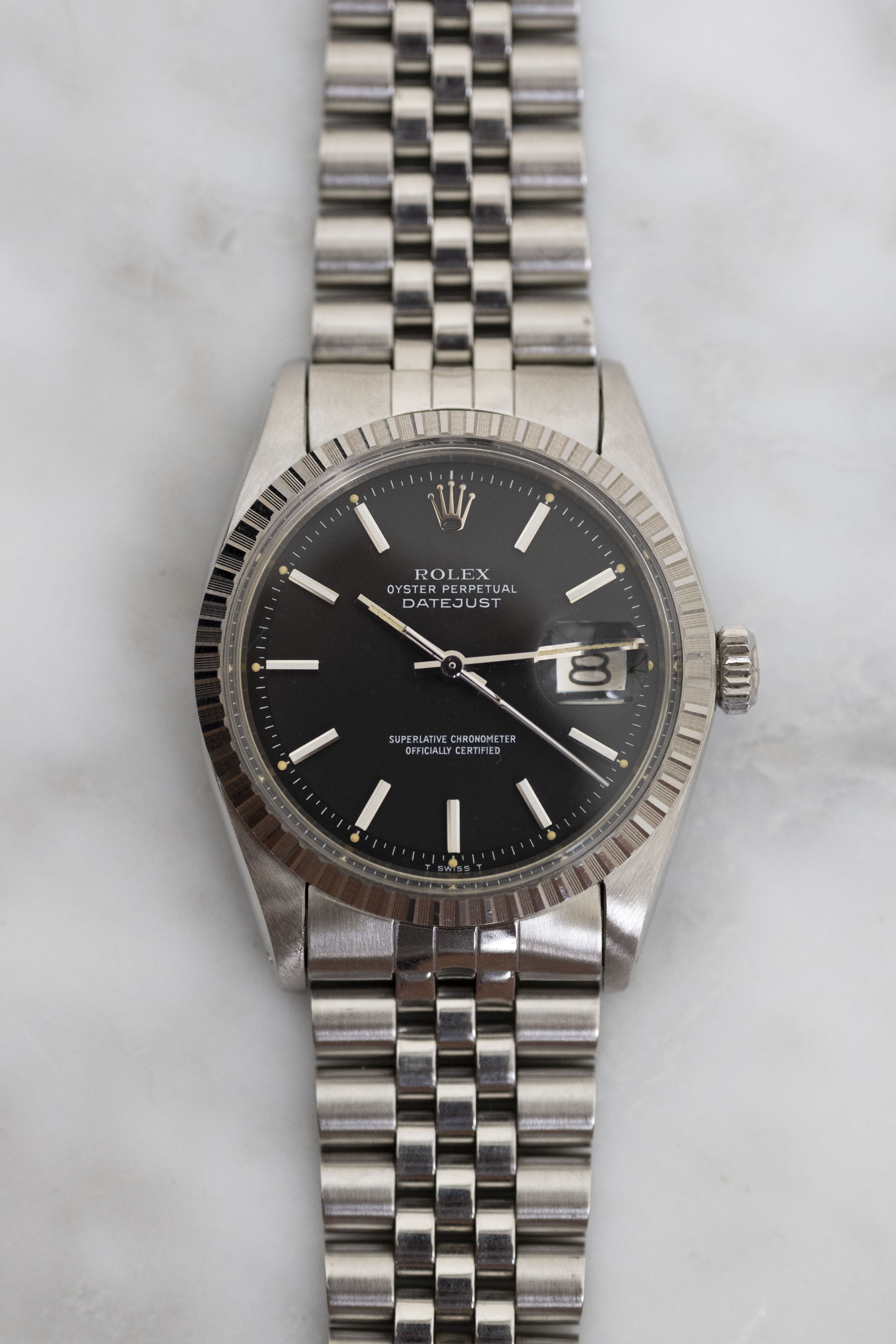 ROLEX ロレックス デイトジャスト Ref.1603 マットブラックダイヤル