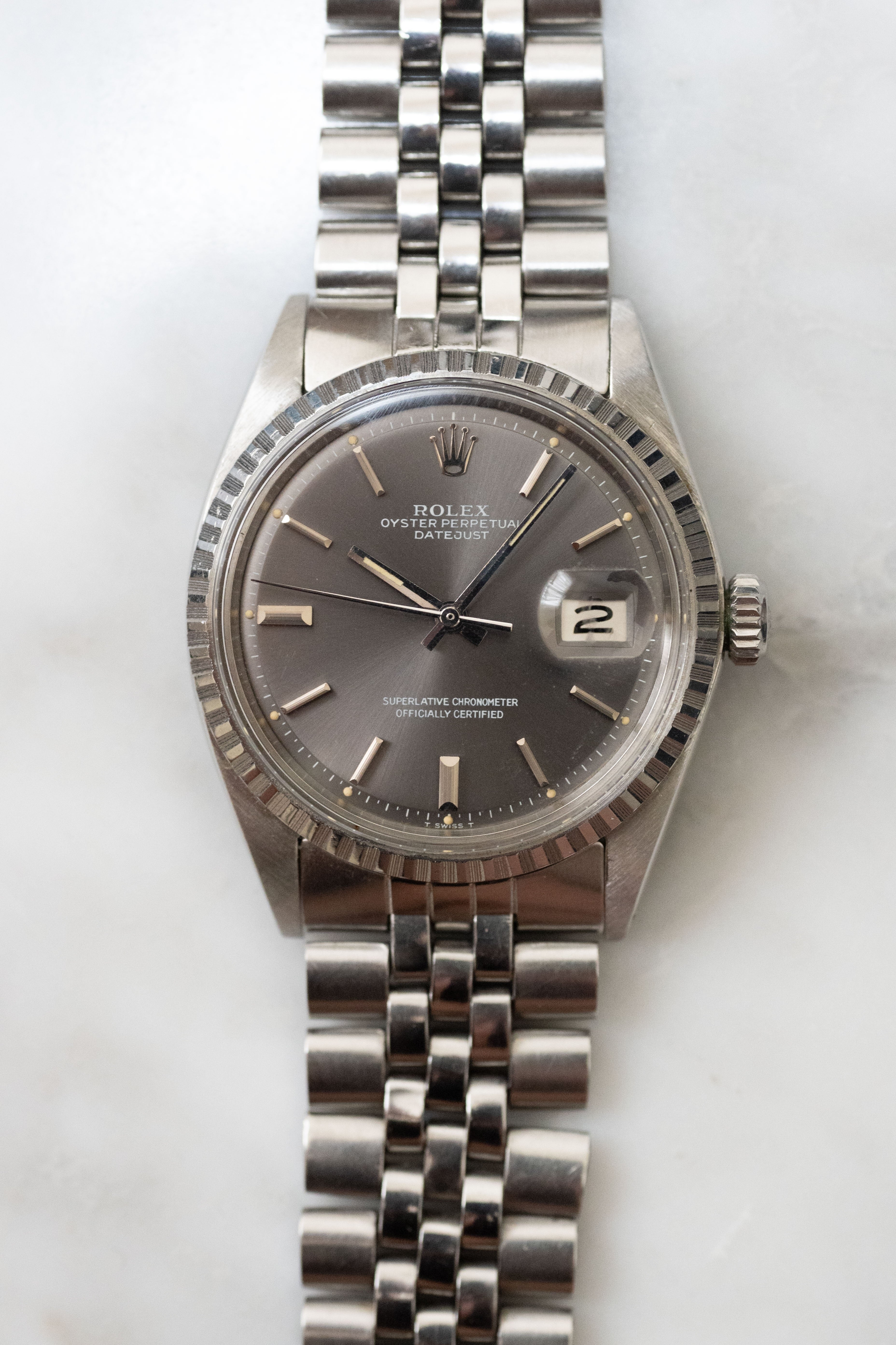 ROLEX ロレックス デイトジャスト Ref.1603 グレーダイヤル ゴースト
