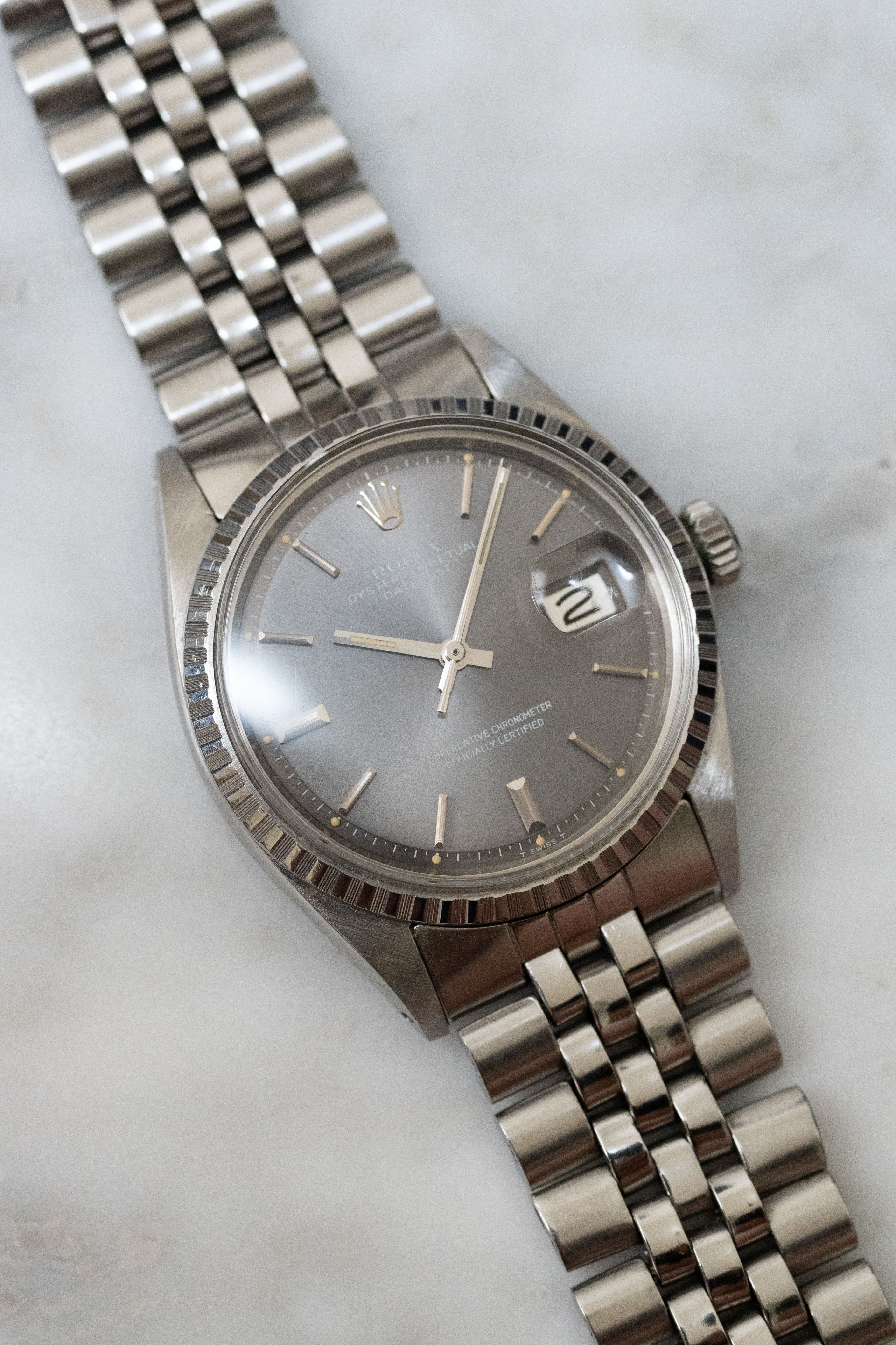 ROLEX ロレックス デイトジャスト Ref.1603 グレーゴースト文字盤