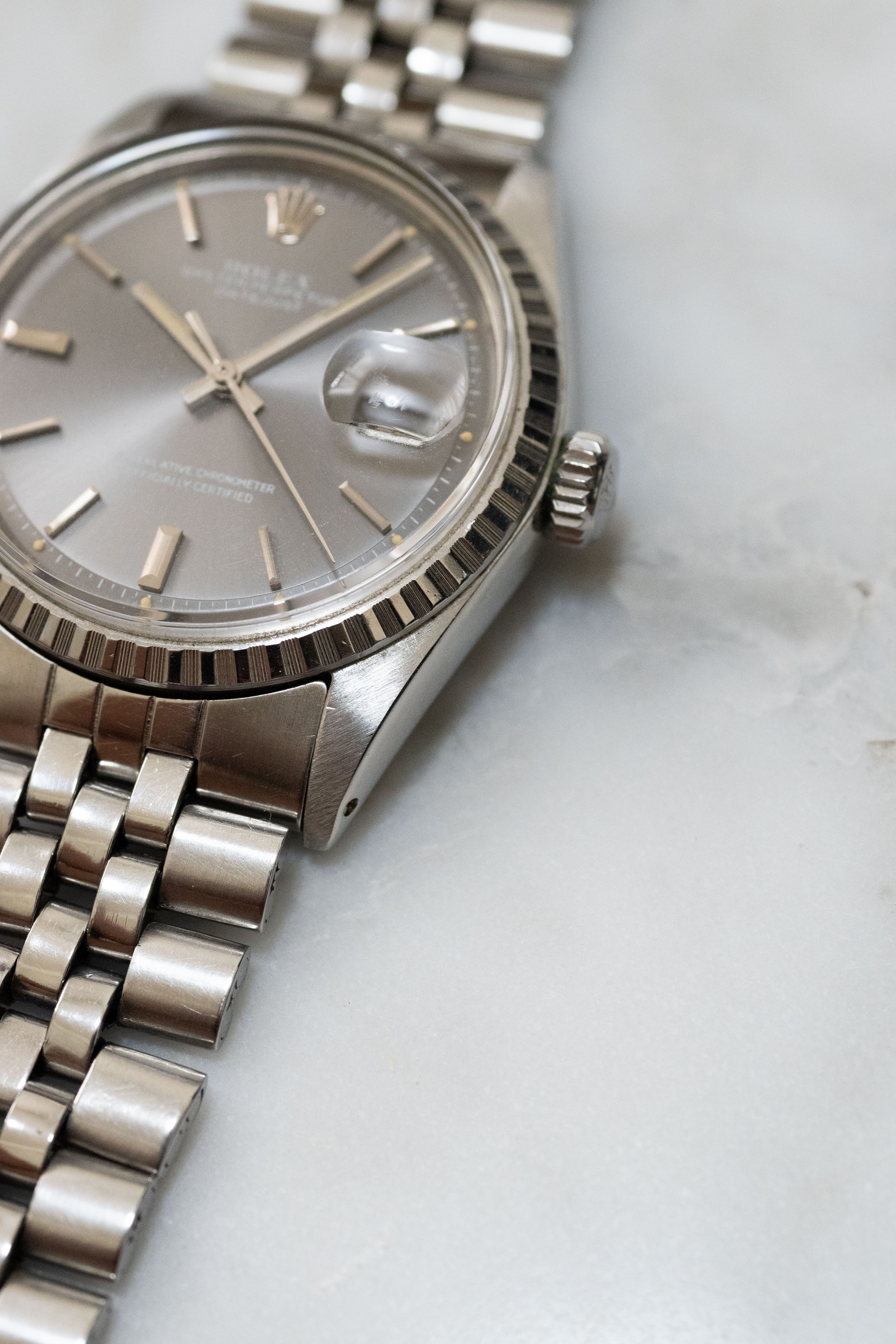 ROLEX ロレックス デイトジャスト Ref.1603 グレーゴースト文字盤