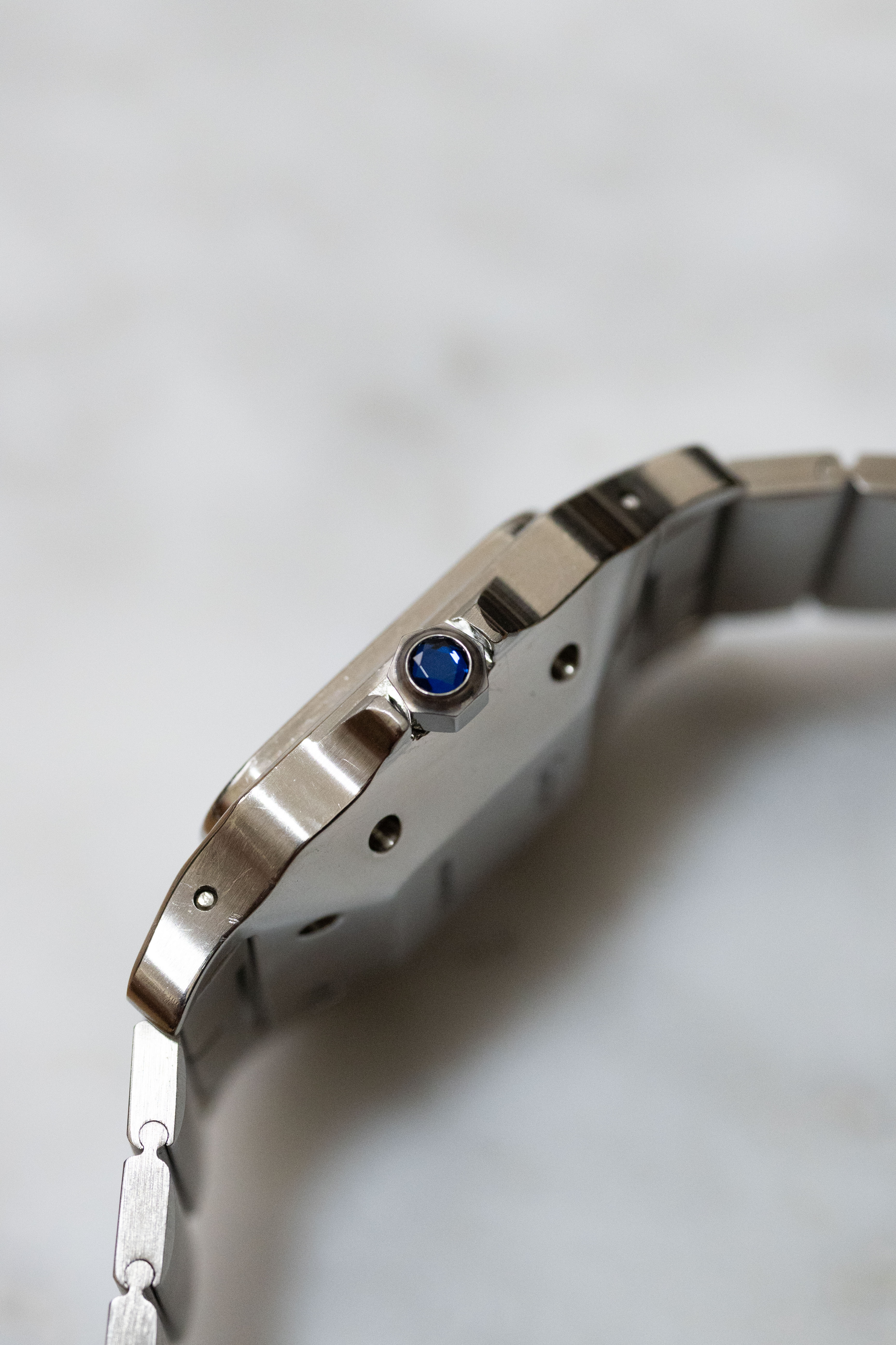 Cartier Santos Galbee LM size stainless steel x gold combination automatic model Ref: 2961