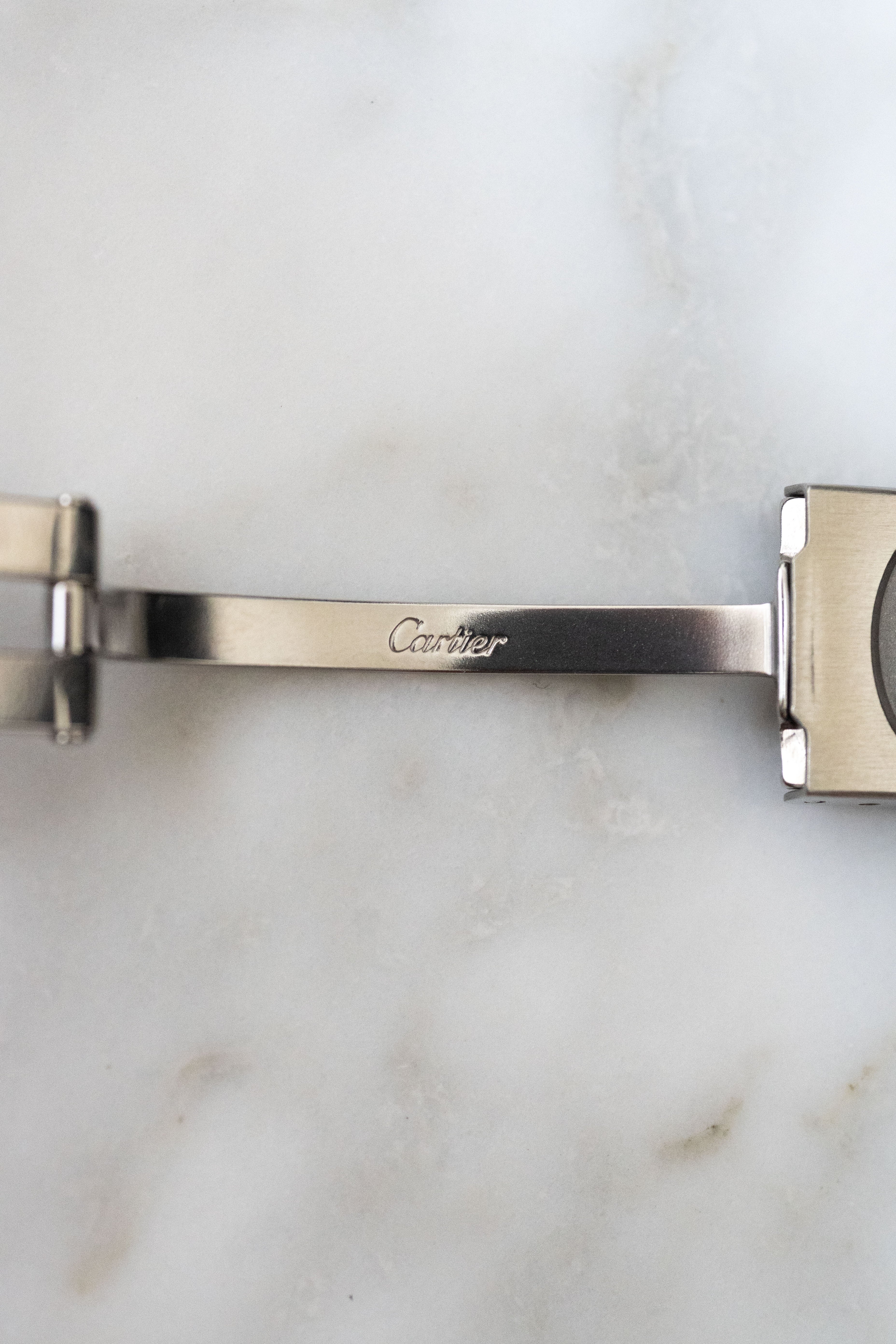 Cartier Santos Galbee LM size stainless steel x gold combination automatic model Ref: 2961