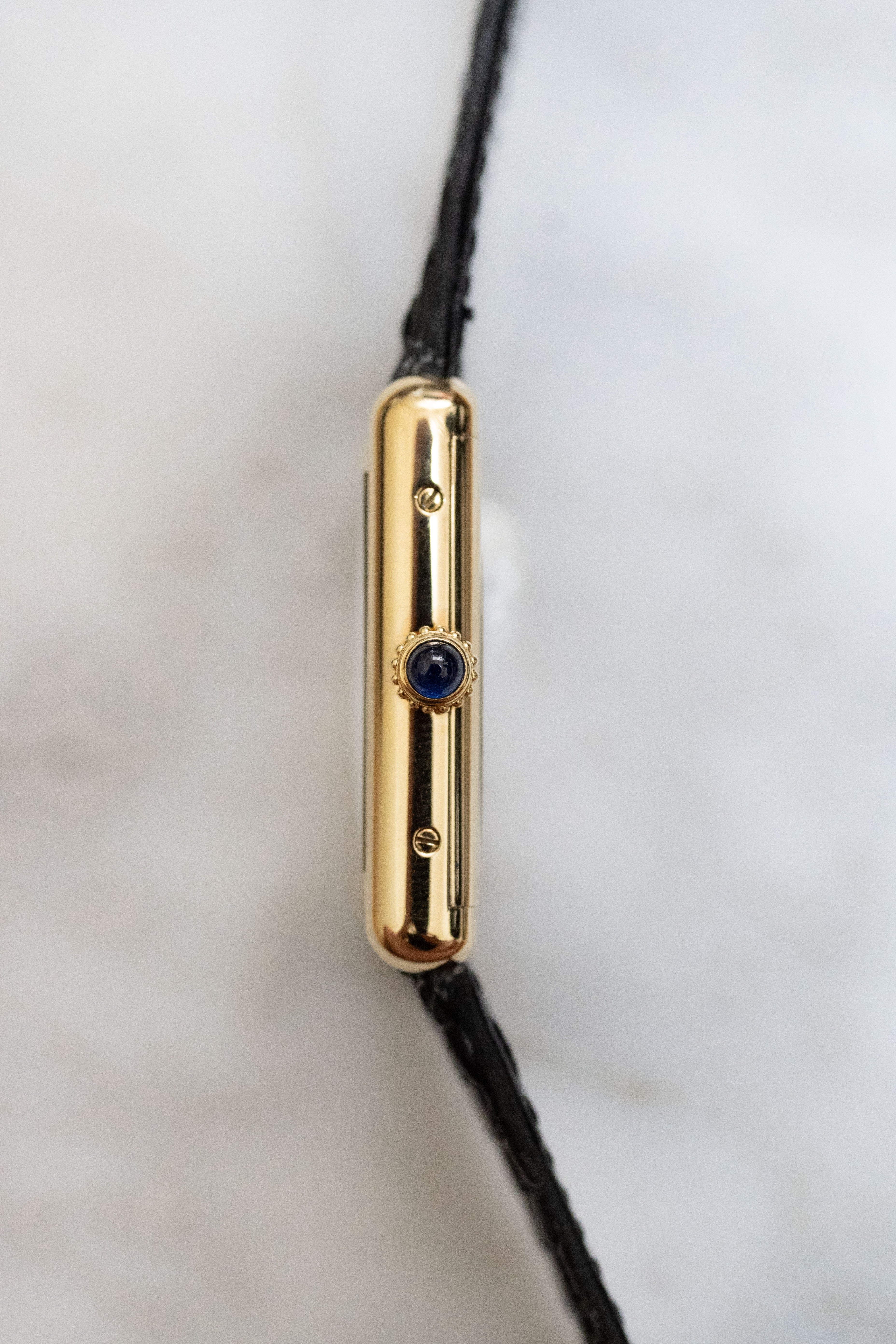 CARTIER カルティエ マストタンク LMサイズ ブラックローマンダイヤル