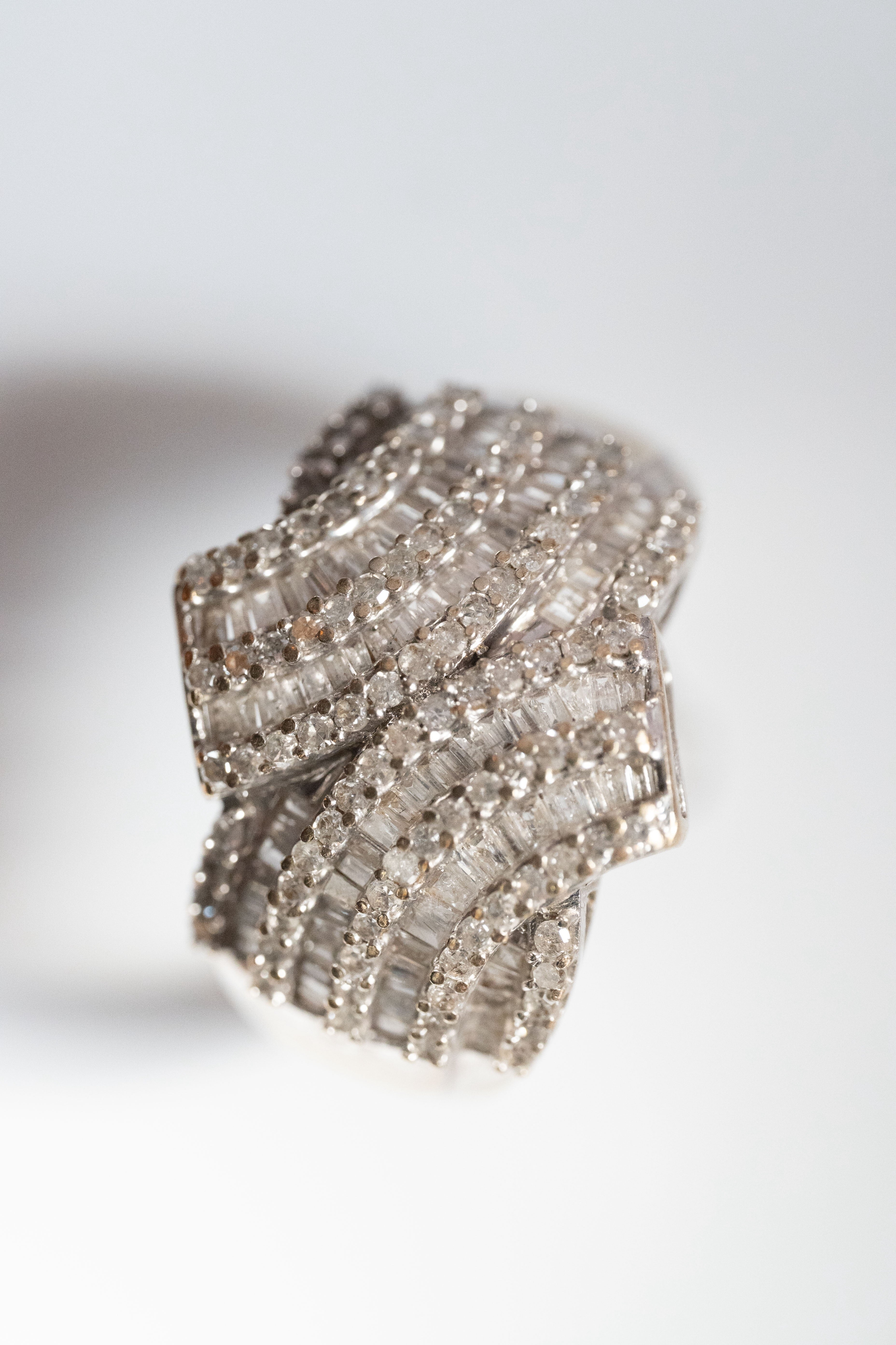 【CGL鑑別書付】10K 1.5ct ダイヤモンド・ボリュメトリック・クラスターリング 4.5g