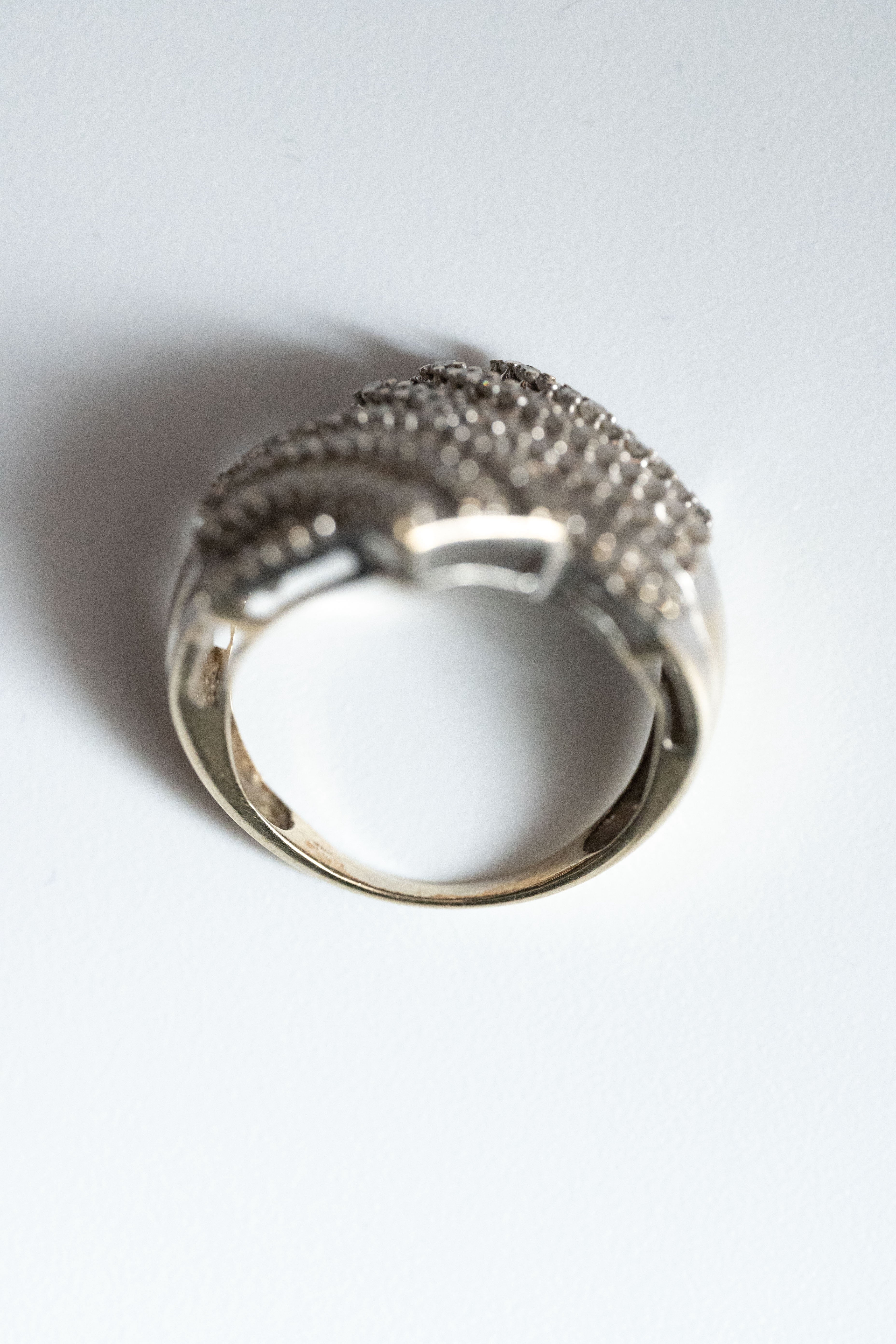 【CGL鑑別書付】10K 1.5ct ダイヤモンド・ボリュメトリック・クラスターリング 4.5g