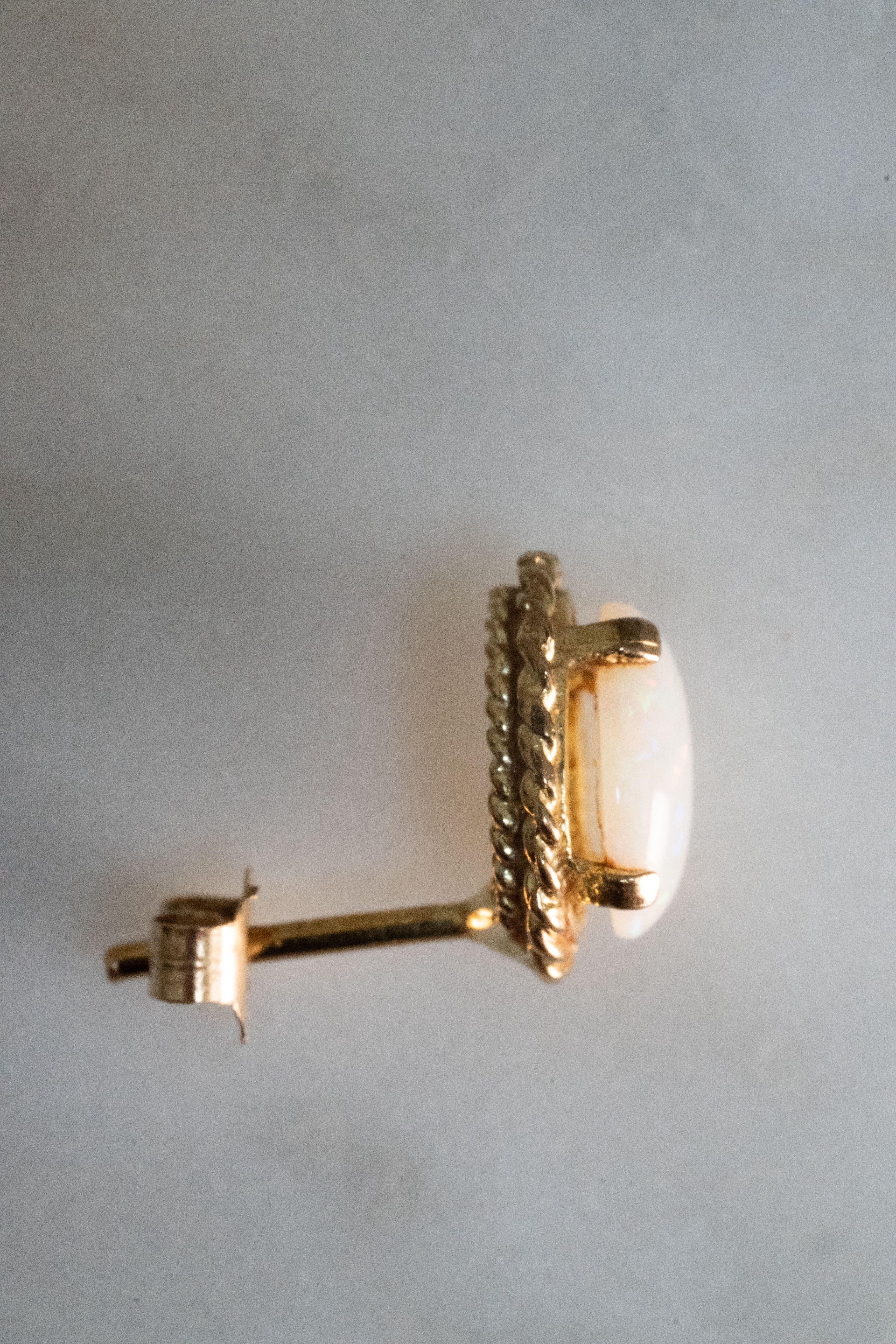 9K 1890s ヴィクトリアン・天然オパール ドロップピアス