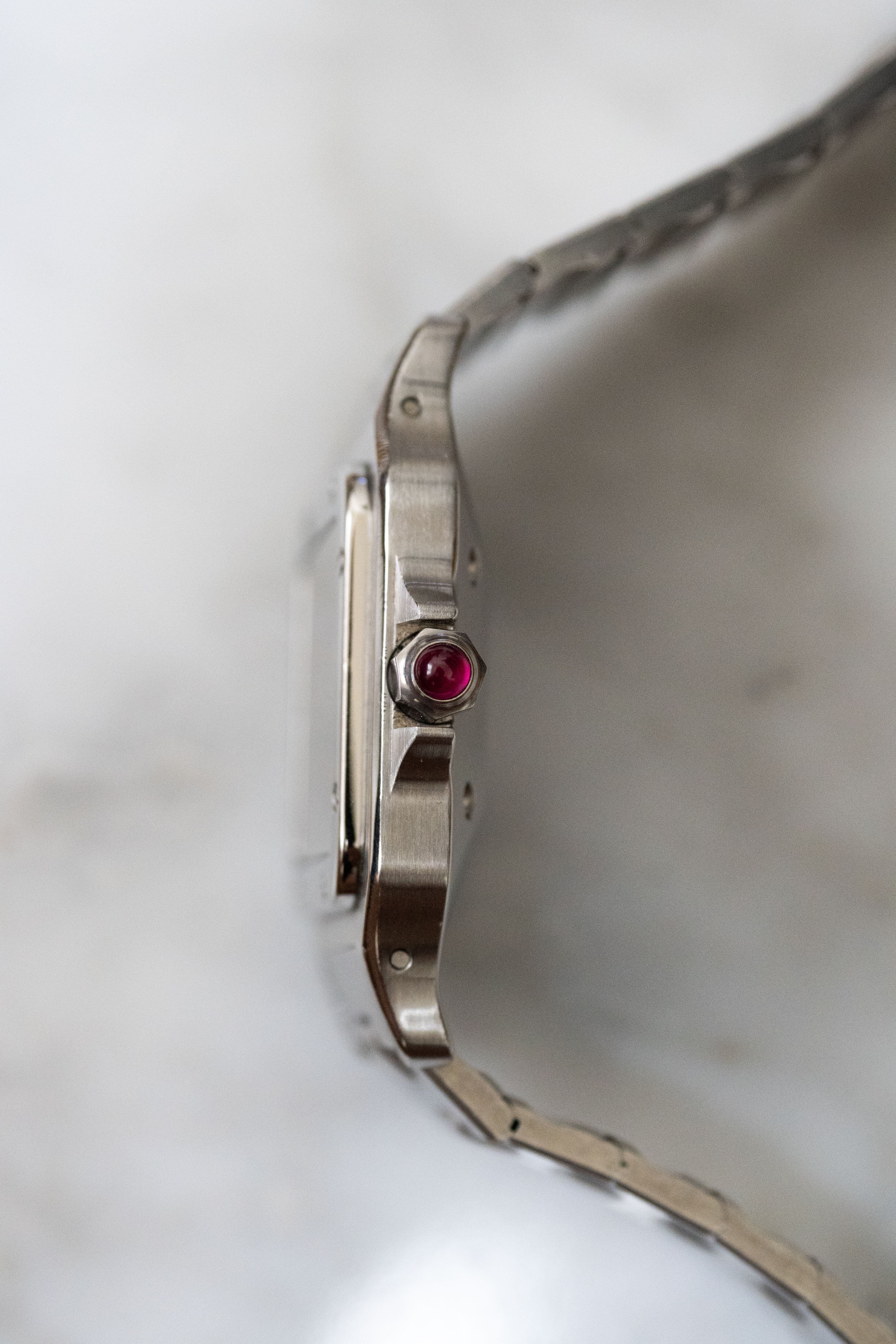 Cartier Santos Galbee LM size stainless steel x gold combination automatic model Ref: 2961