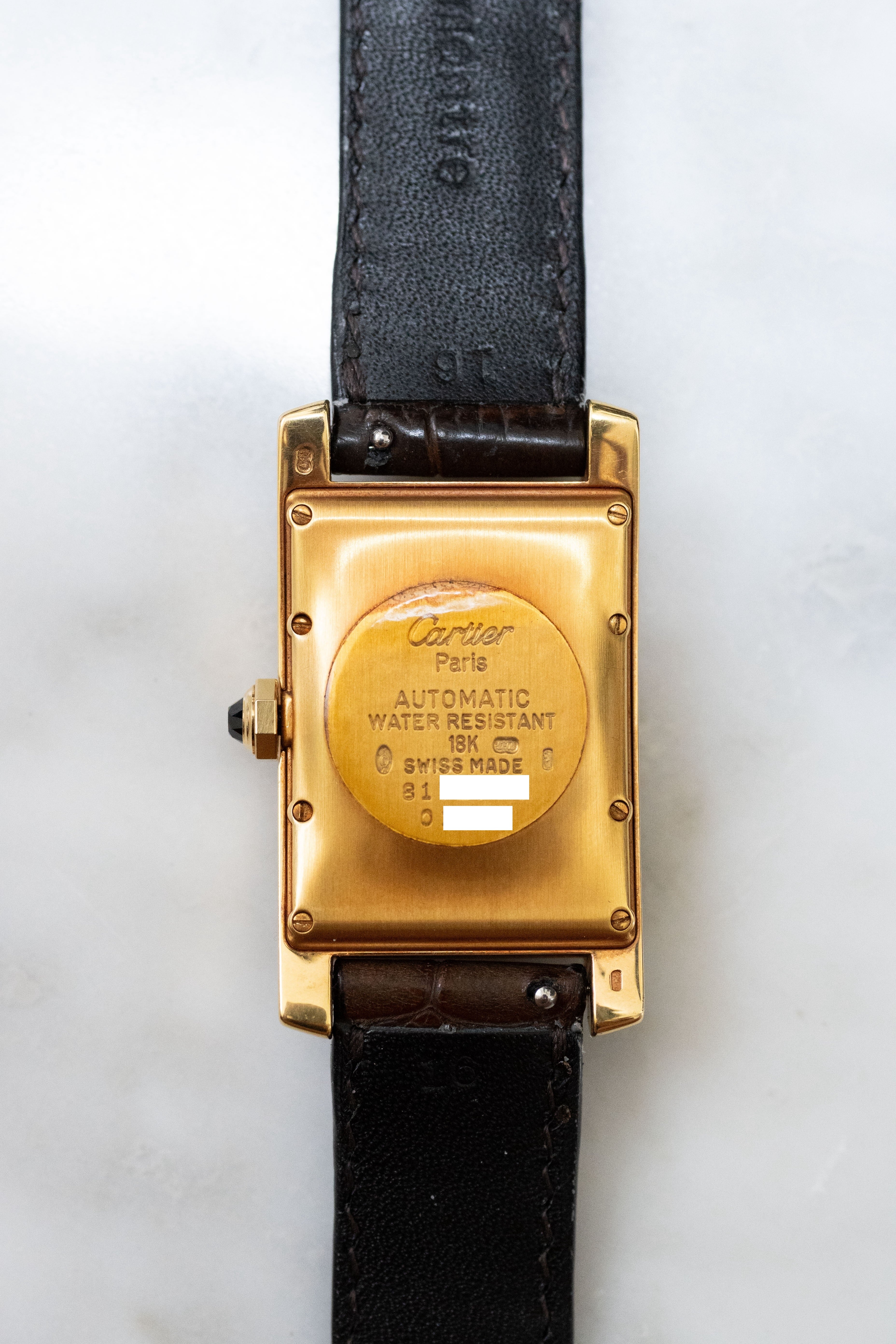☆ Cartier カルティエ タンクアメリカン 18Kイエローゴールド 腕時計