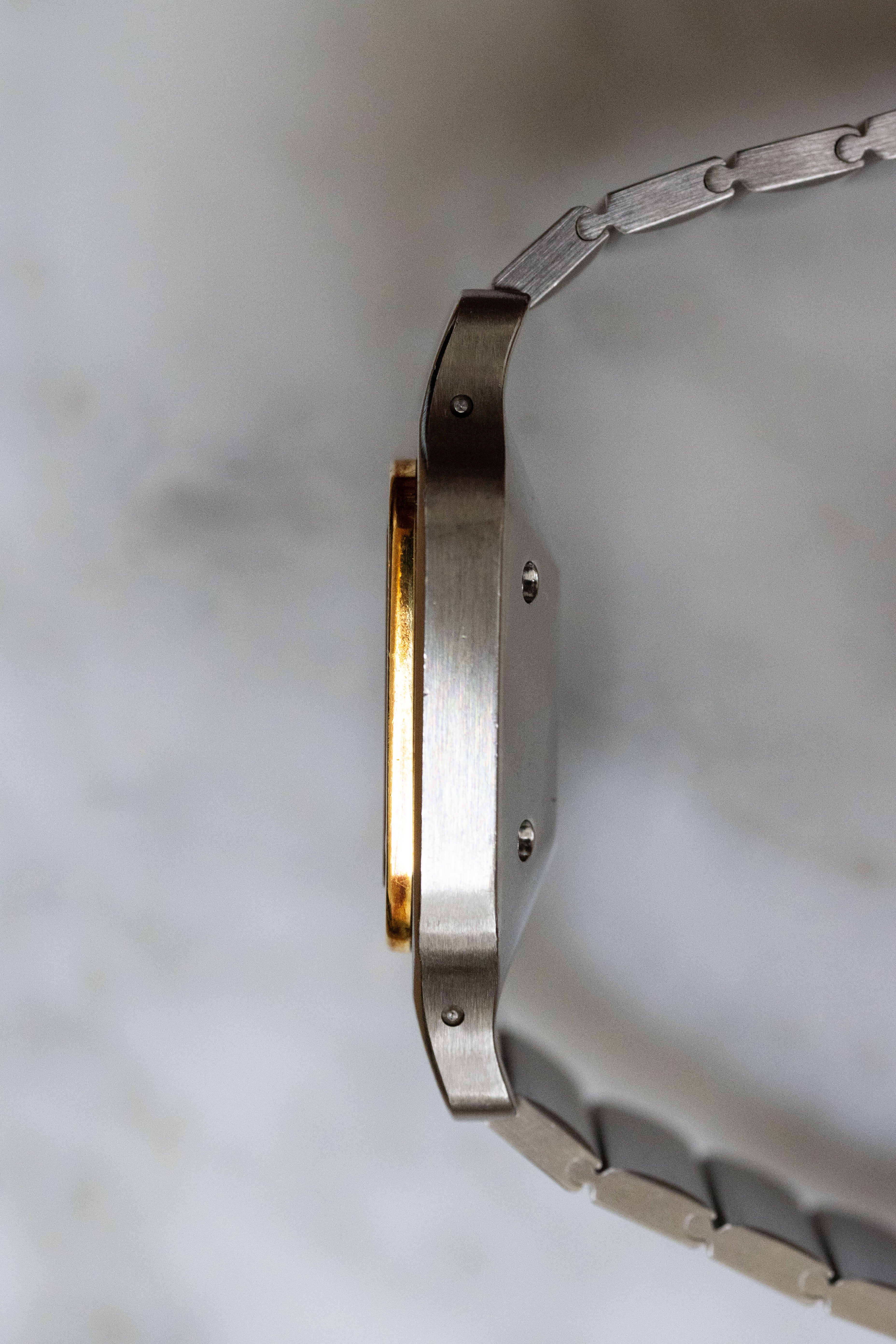 Cartier Santos Galbee LM size stainless steel x gold combination automatic model Ref: 2961