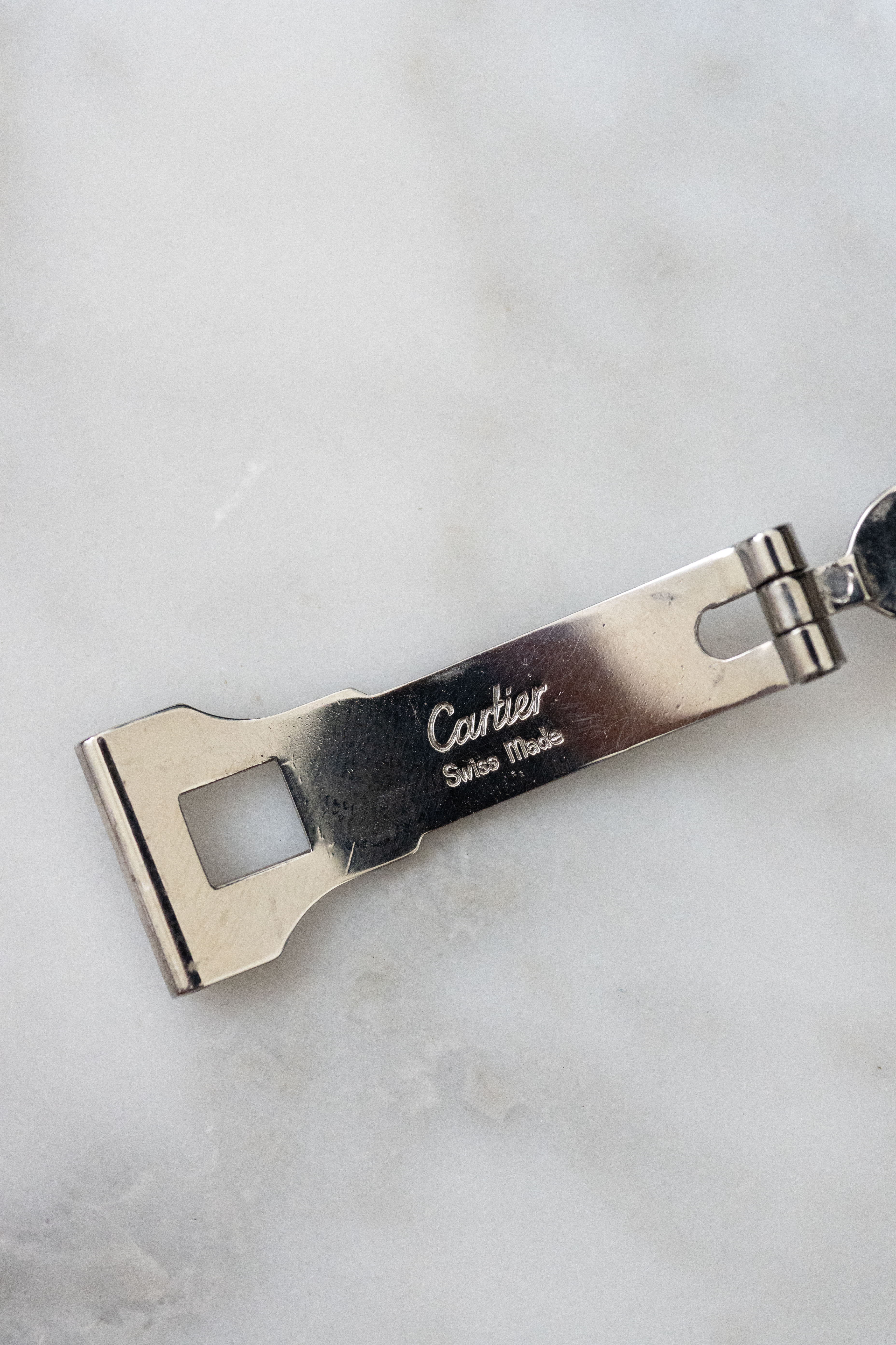 CARTIER カルティエ サントスカレ LMサイズ グレー ゴースト コンビモデル ゴドロンブレス Ref.2961 自動巻