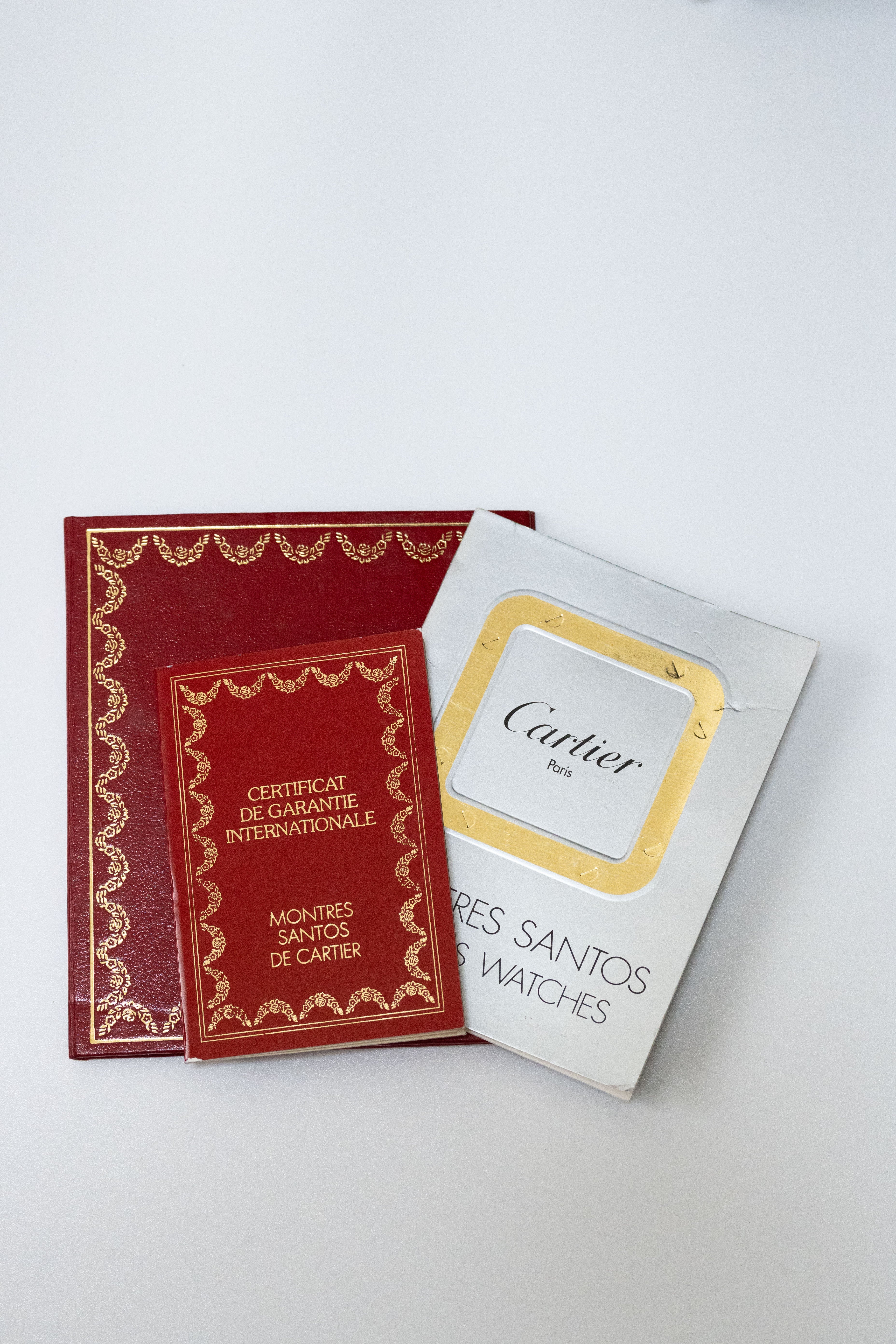 箱/保証書/修理明細】CARTIER カルティエ サントスカレ LMサイズ