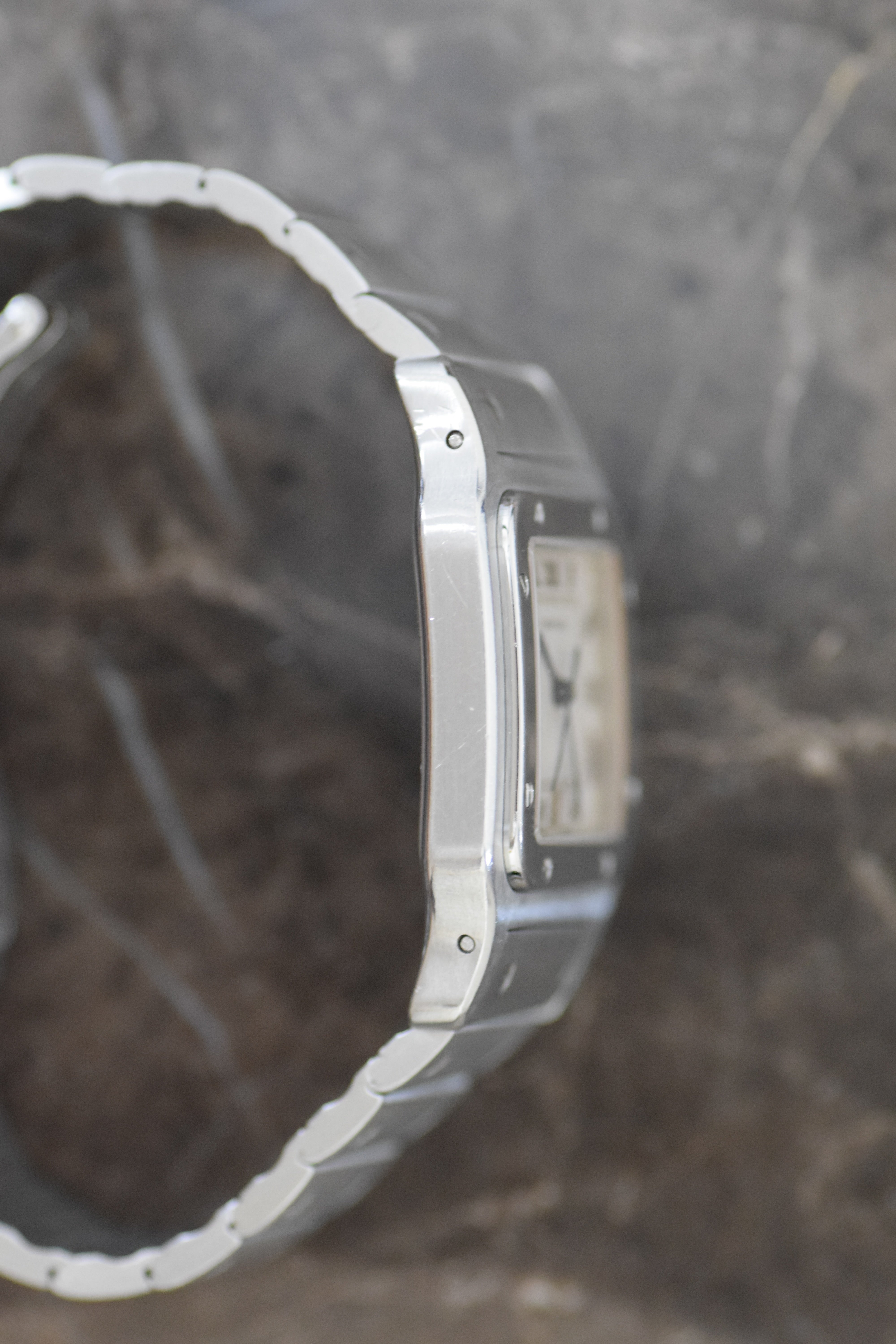 CARTIER カルティエ サントス LMサイズ ステンレスモデル Ref.1564 クォーツ