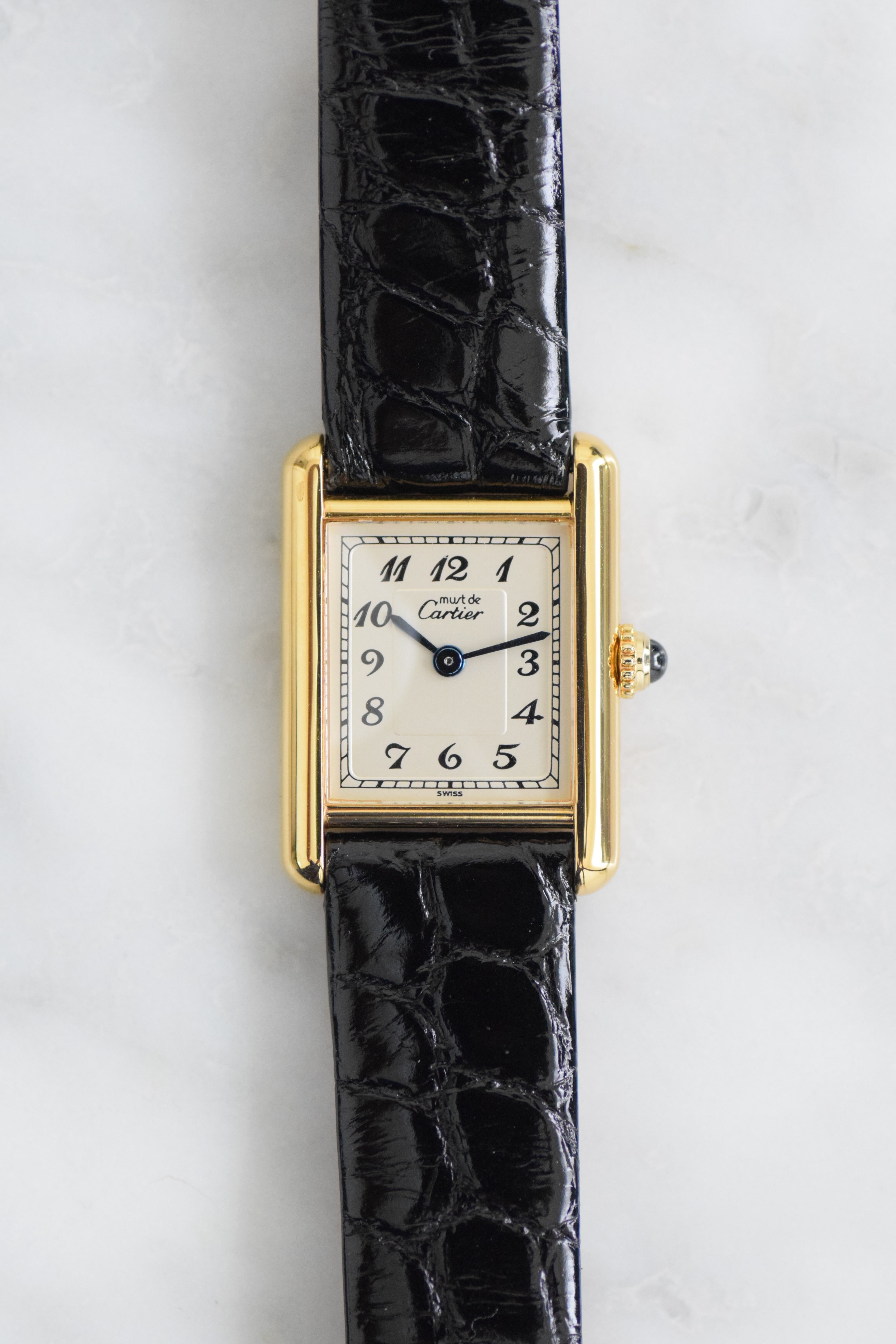 Cartier tank watch womens vintage hotsell