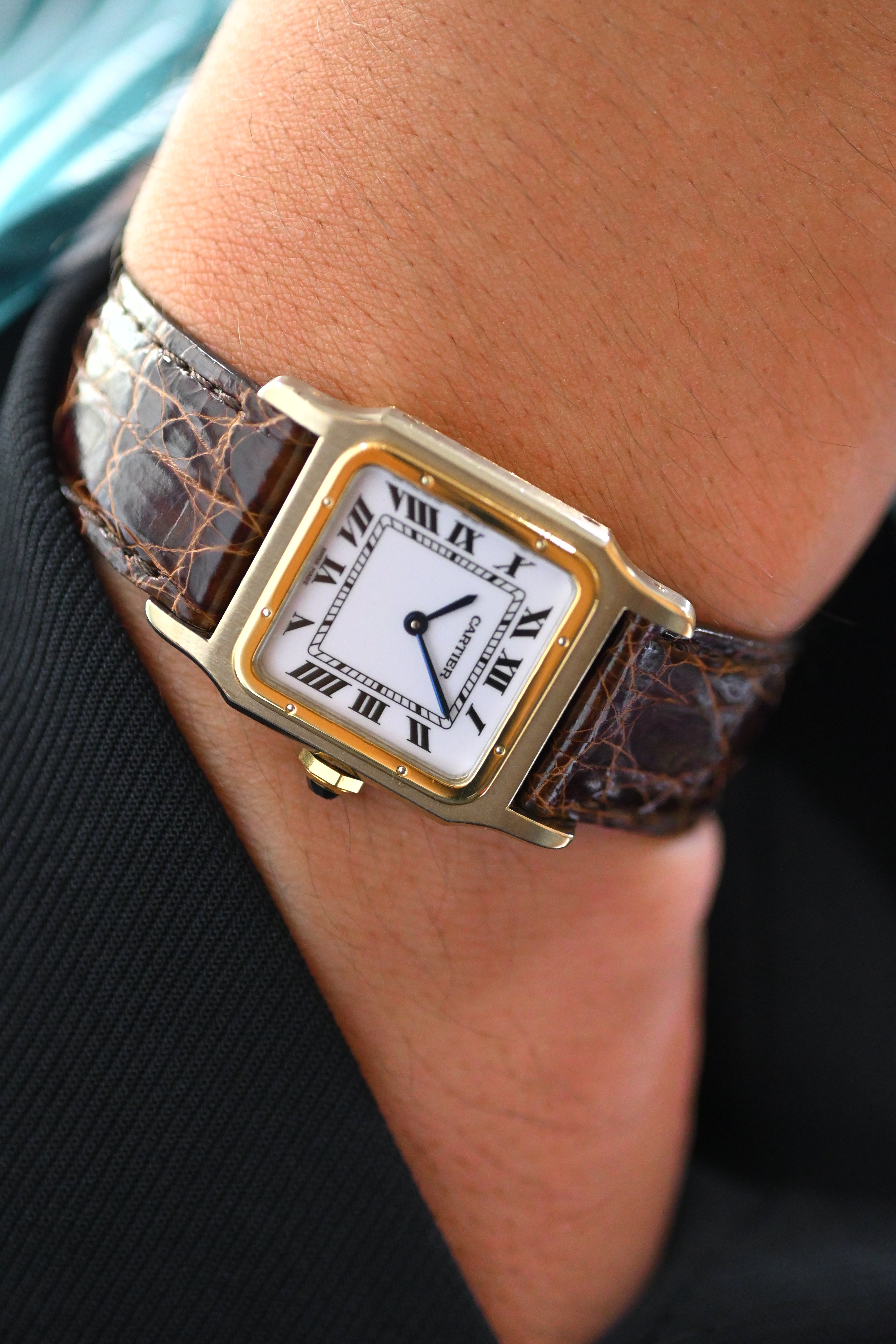 CARTIER カルティエ サントスデュモン LMサイズ 18K Deux Ors/ドゥオール Ref.78225 手巻き