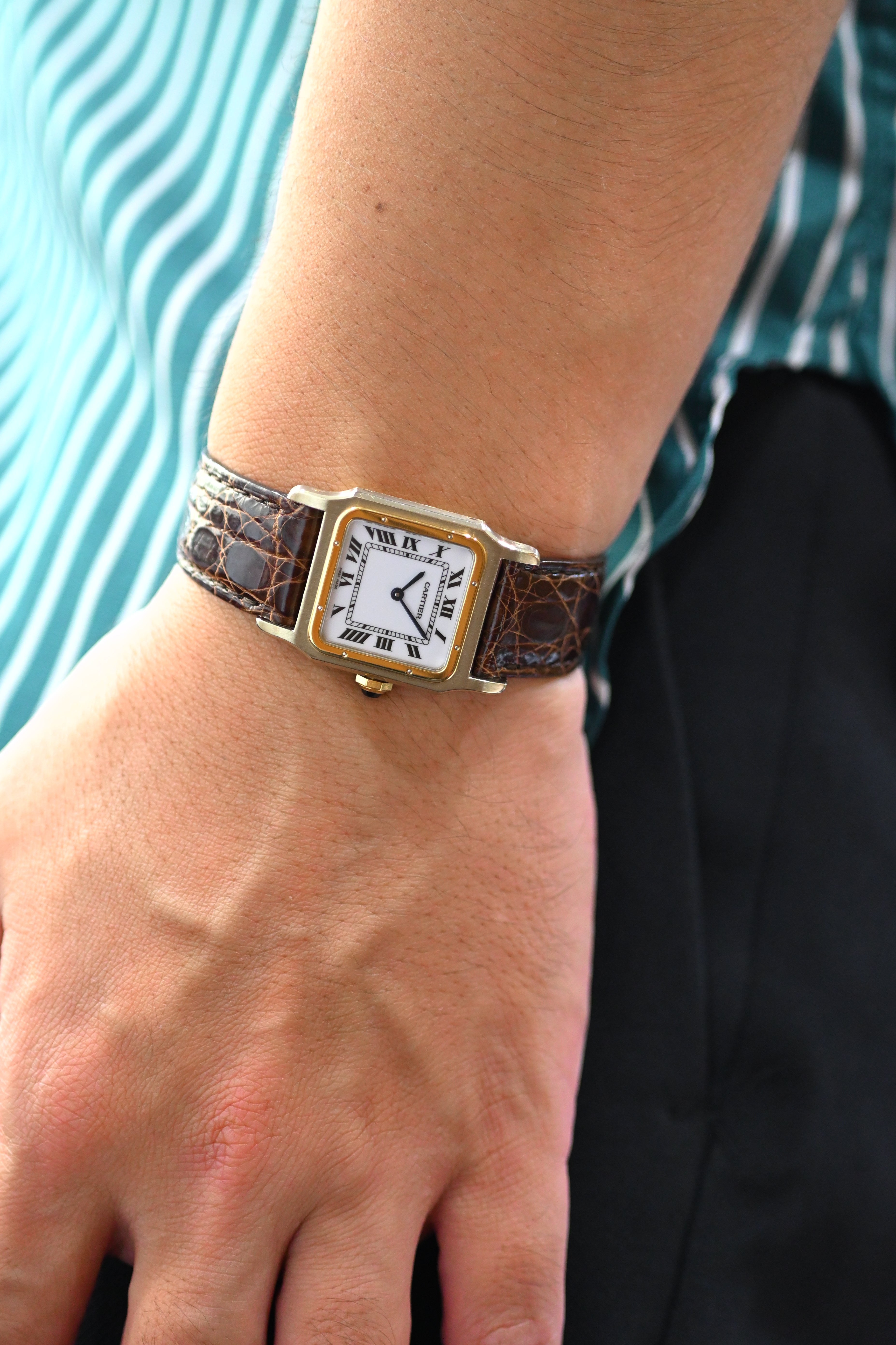 CARTIER カルティエ サントスデュモン LMサイズ 18K Deux Ors/ドゥオール Ref.78225 手巻き