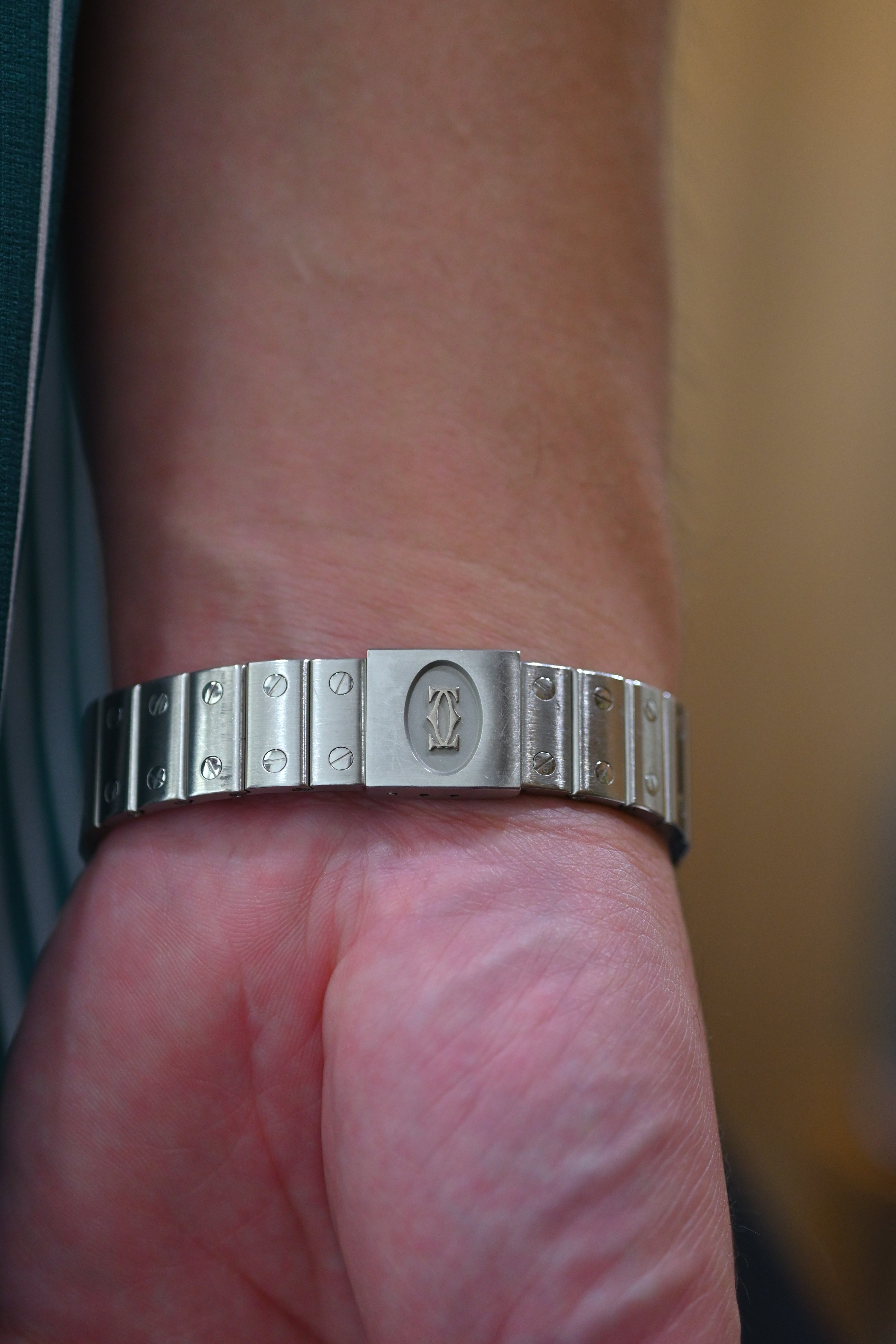 CARTIER カルティエ サントス LMサイズ ステンレスモデル Ref.1564 クォーツ