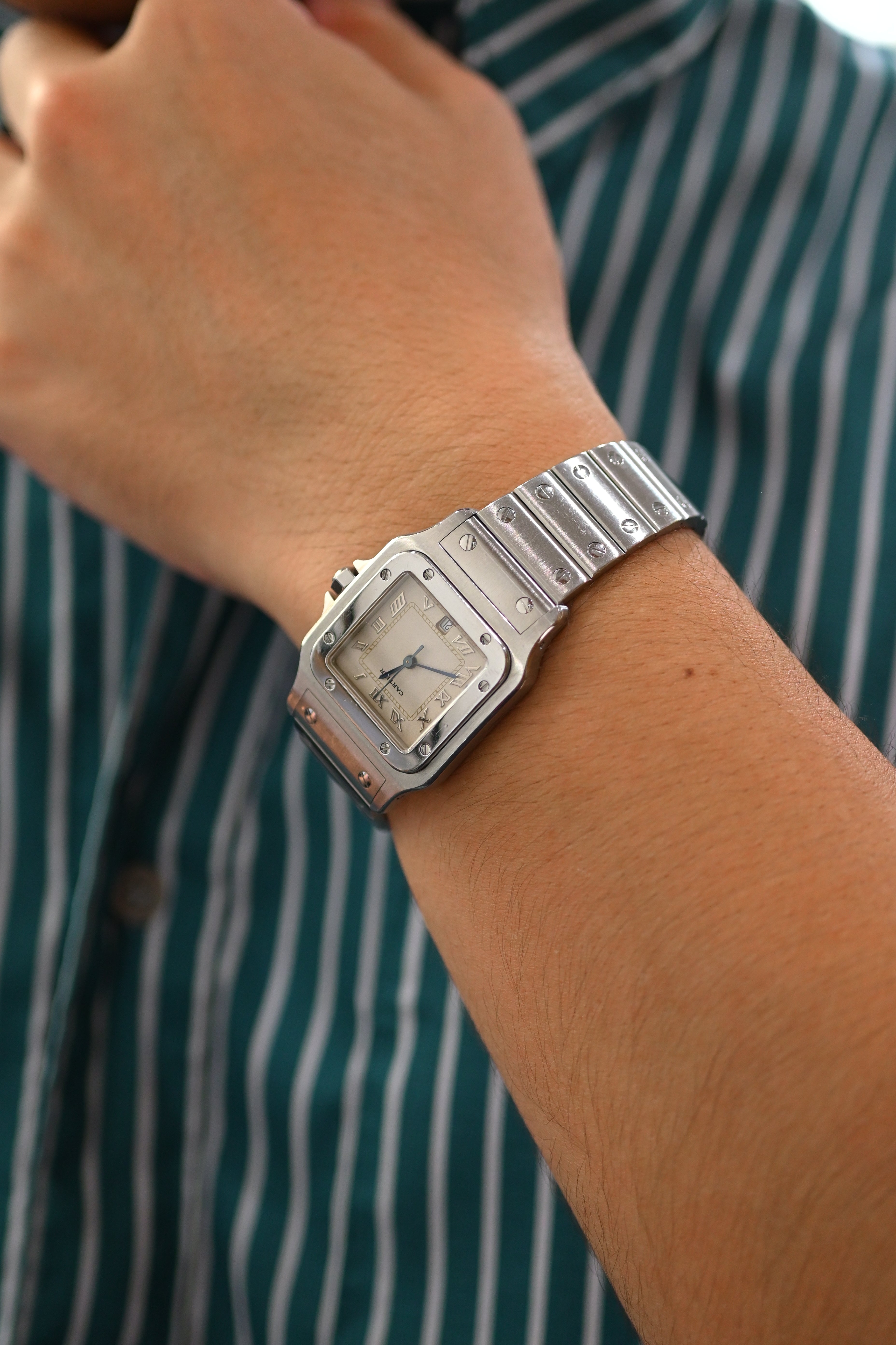 CARTIER カルティエ サントス LMサイズ ステンレスモデル Ref.1564 クォーツ