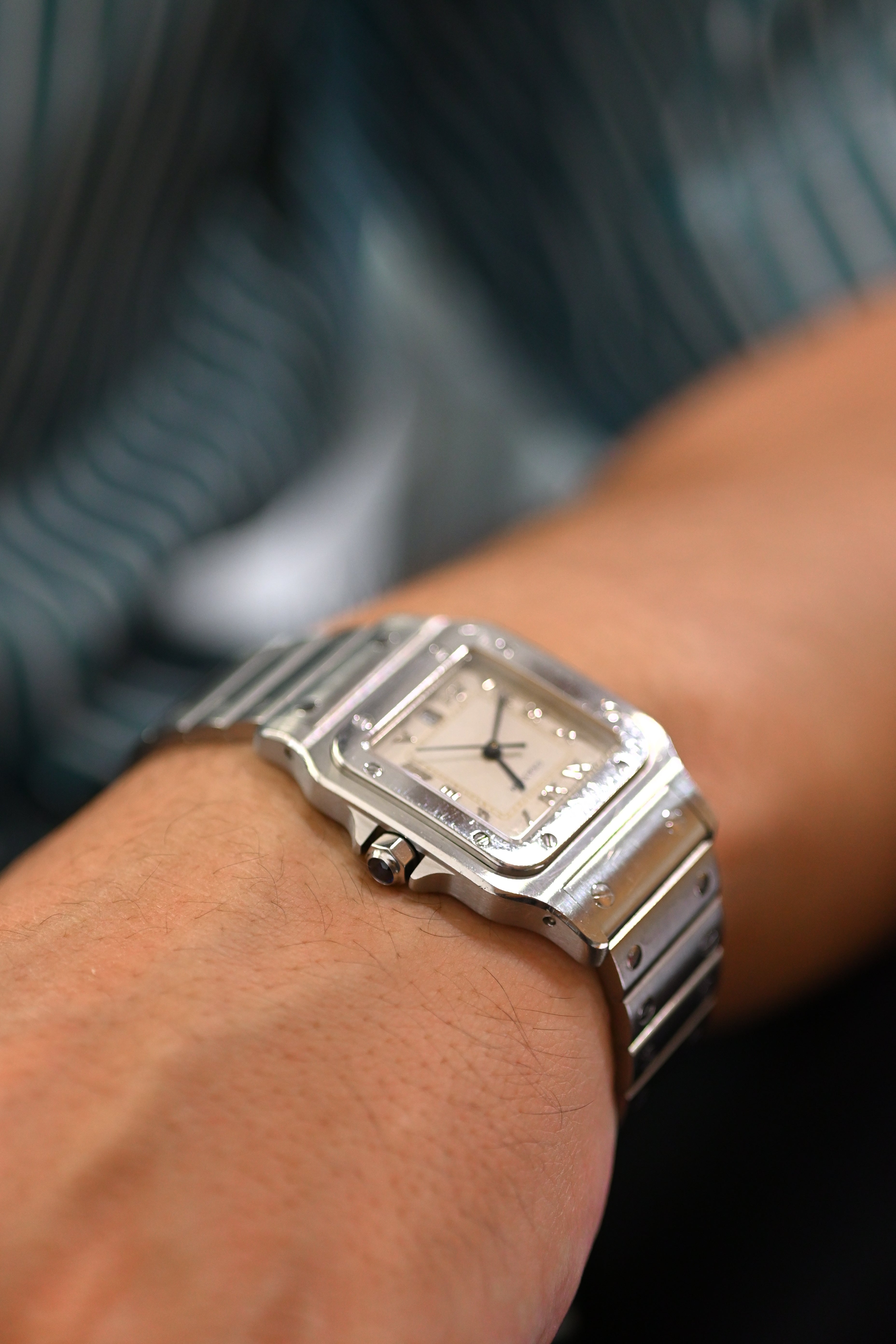 CARTIER カルティエ サントス LMサイズ ステンレスモデル Ref.1564 クォーツ