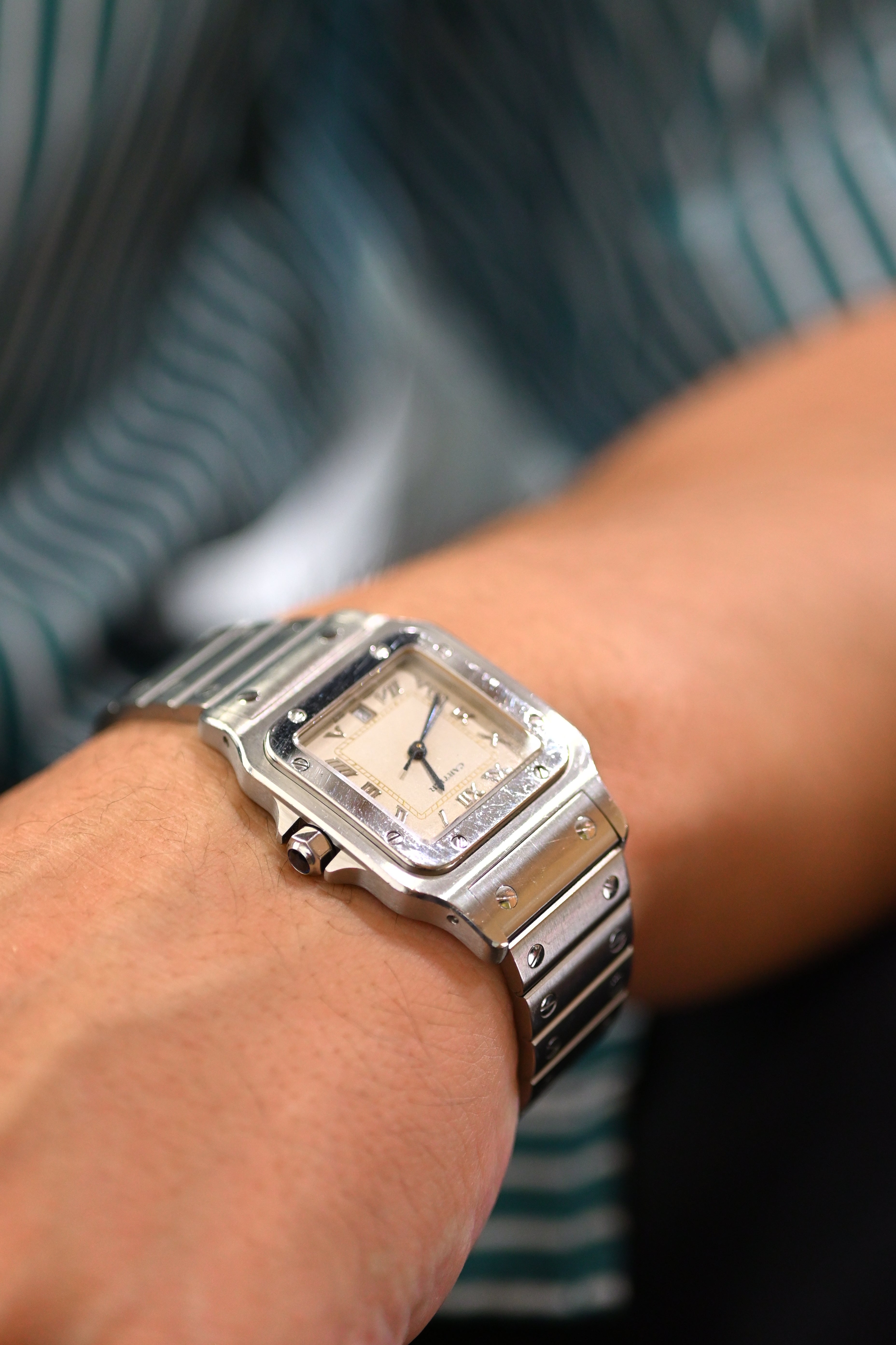 CARTIER カルティエ サントス LMサイズ ステンレスモデル Ref.1564 クォーツ