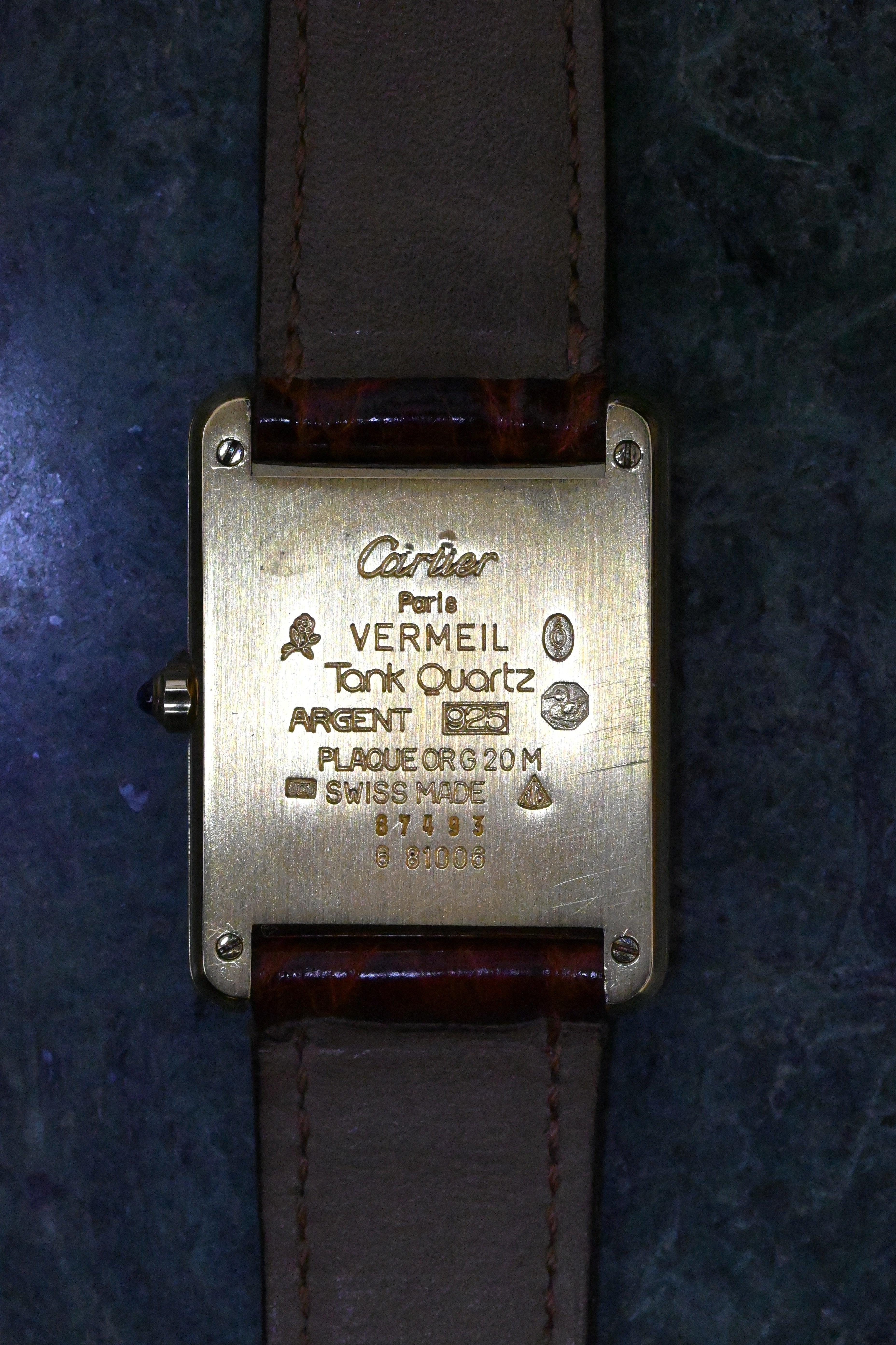 CARTIER カルティエ マストタンク LMサイズ 縦ローマン クォーツ