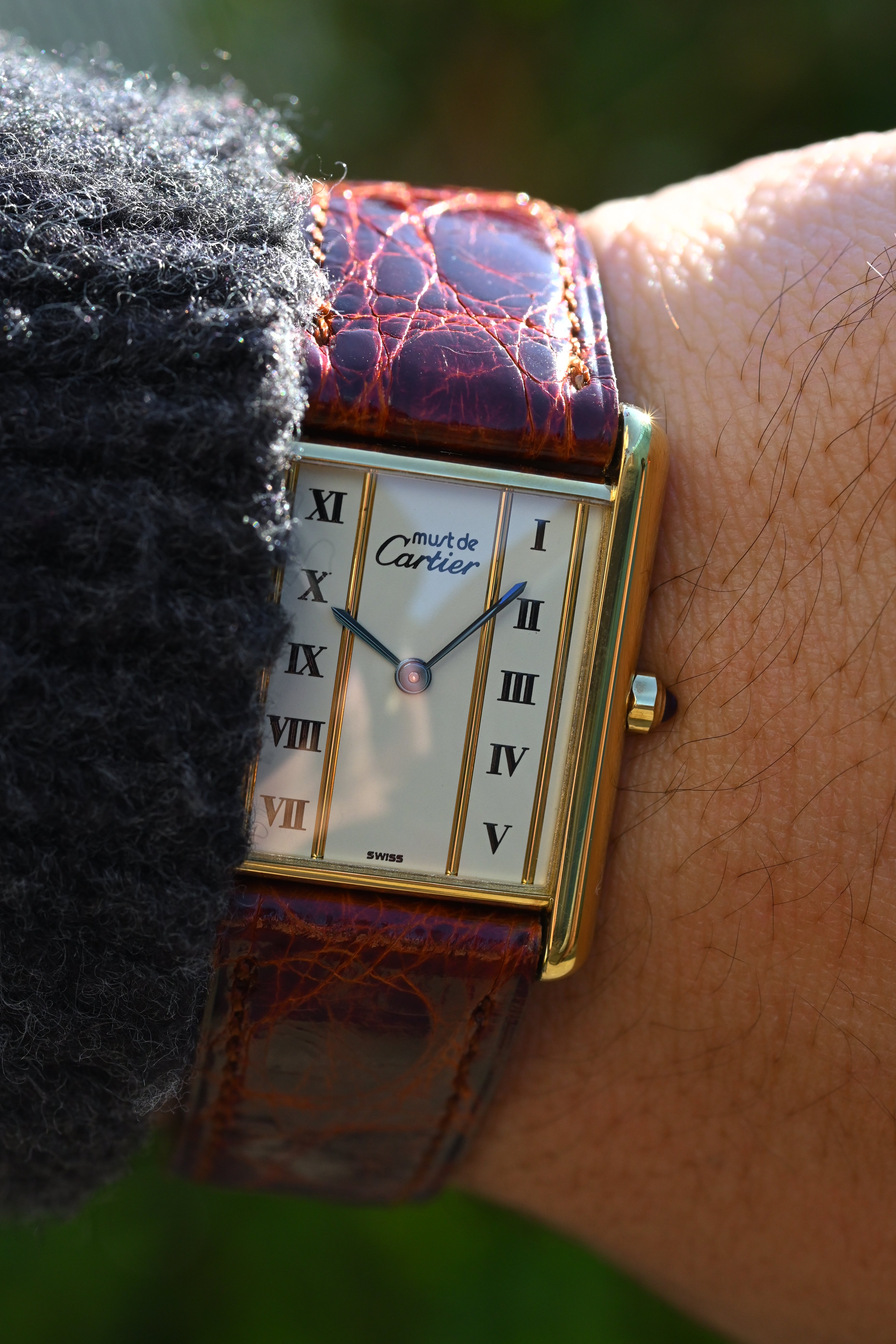 CARTIER カルティエ マストタンク LMサイズ 縦ローマン クォーツ