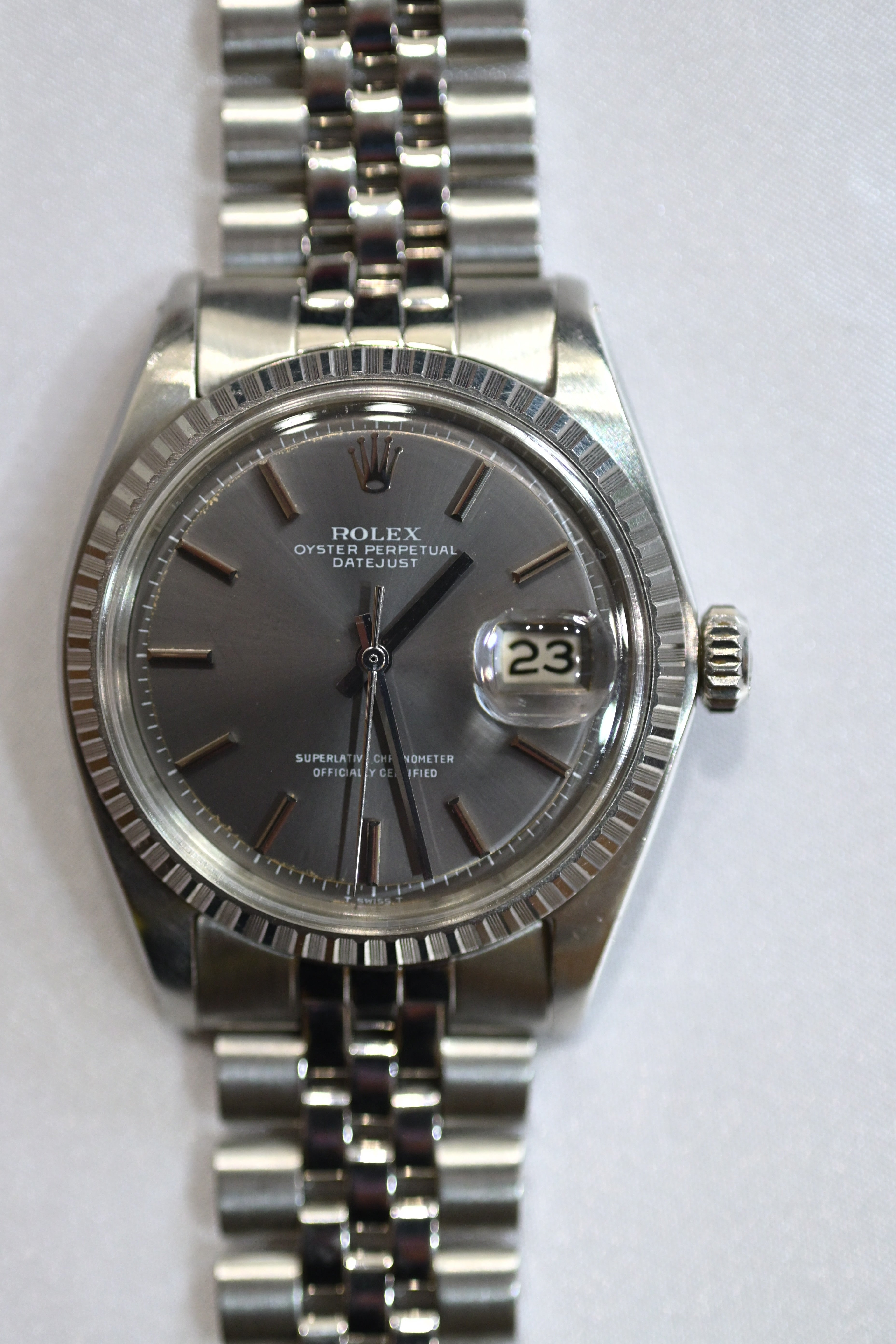 ROLEX ロレックス デイトジャスト Ref.1603 グレーゴースト文字盤 ノンルミナス