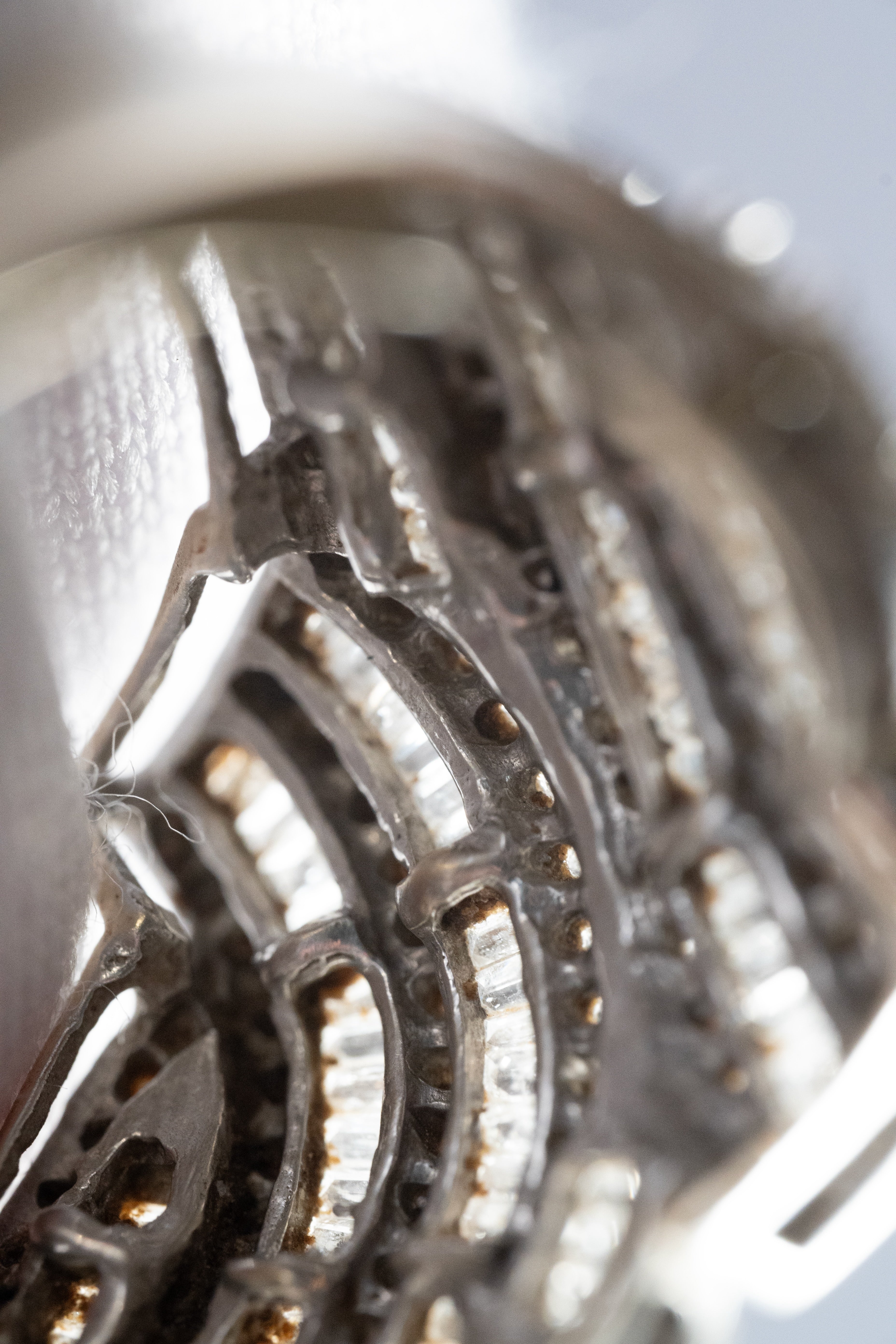 【CGL鑑別書付】10K 1.5ct ダイヤモンド・ボリュメトリック・クラスターリング 4.5g