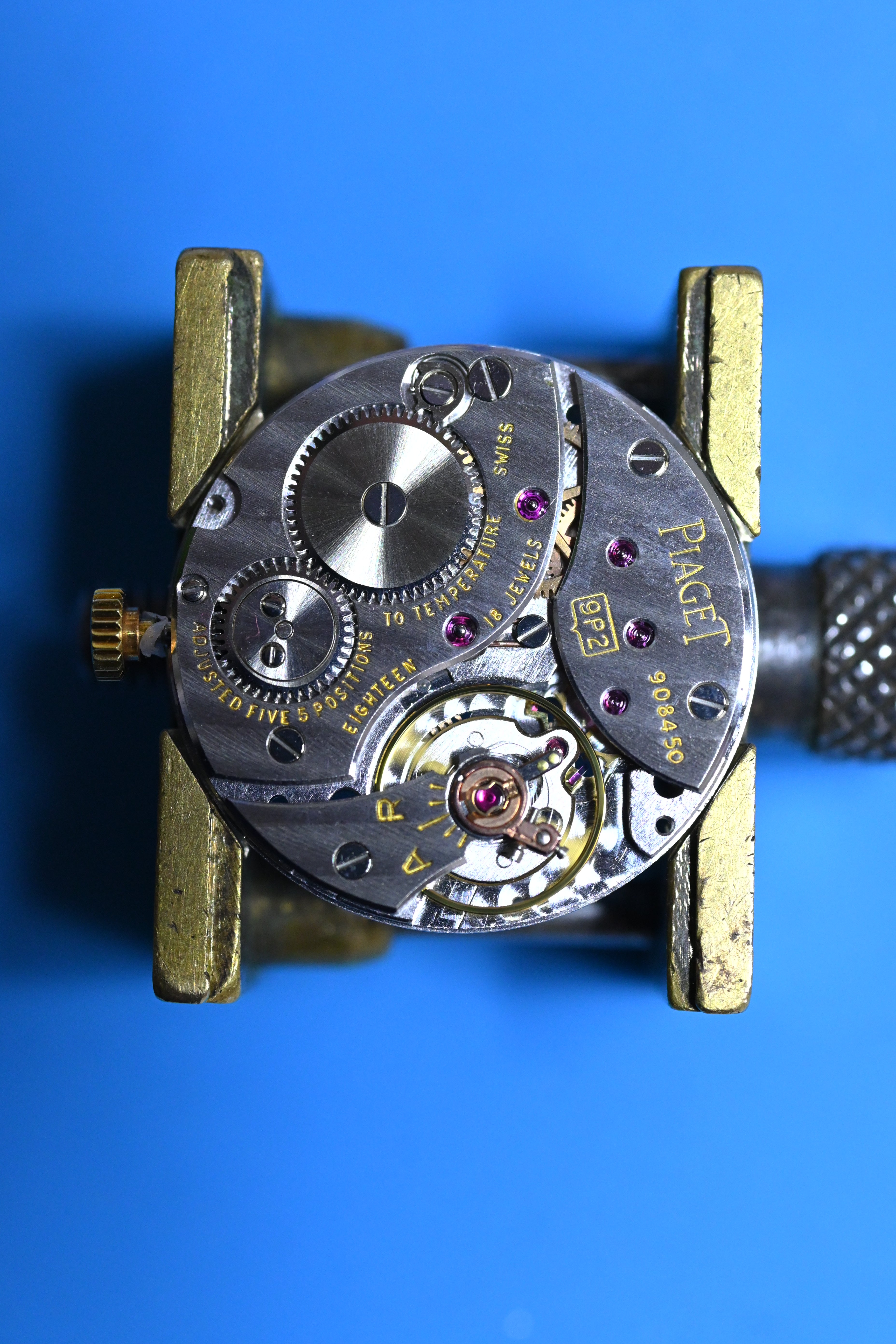 PIAGET ピアジェ プロトコール 18KYG ラピスラズリ文字盤