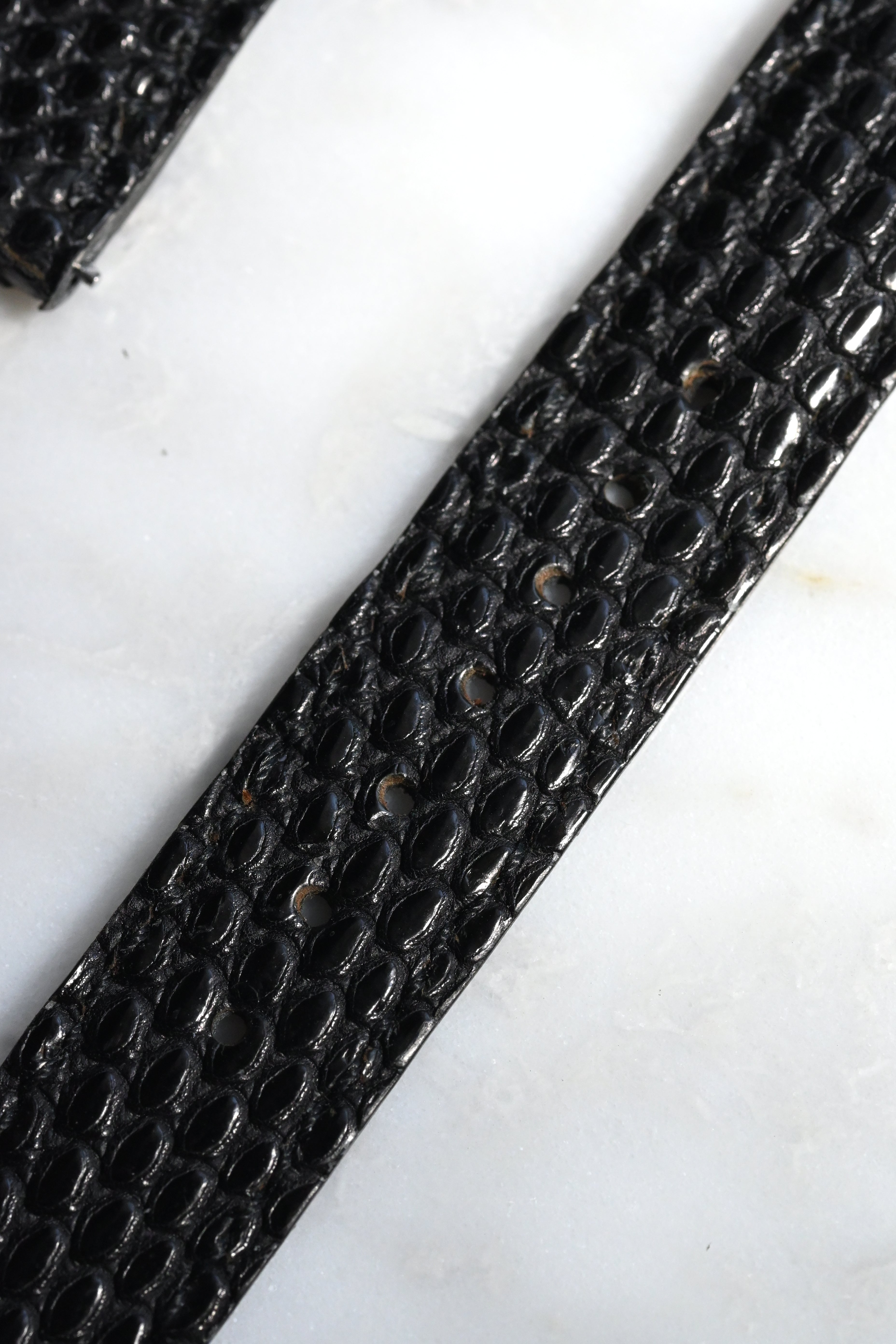 腕時計ベルト【リザード/ブラック】