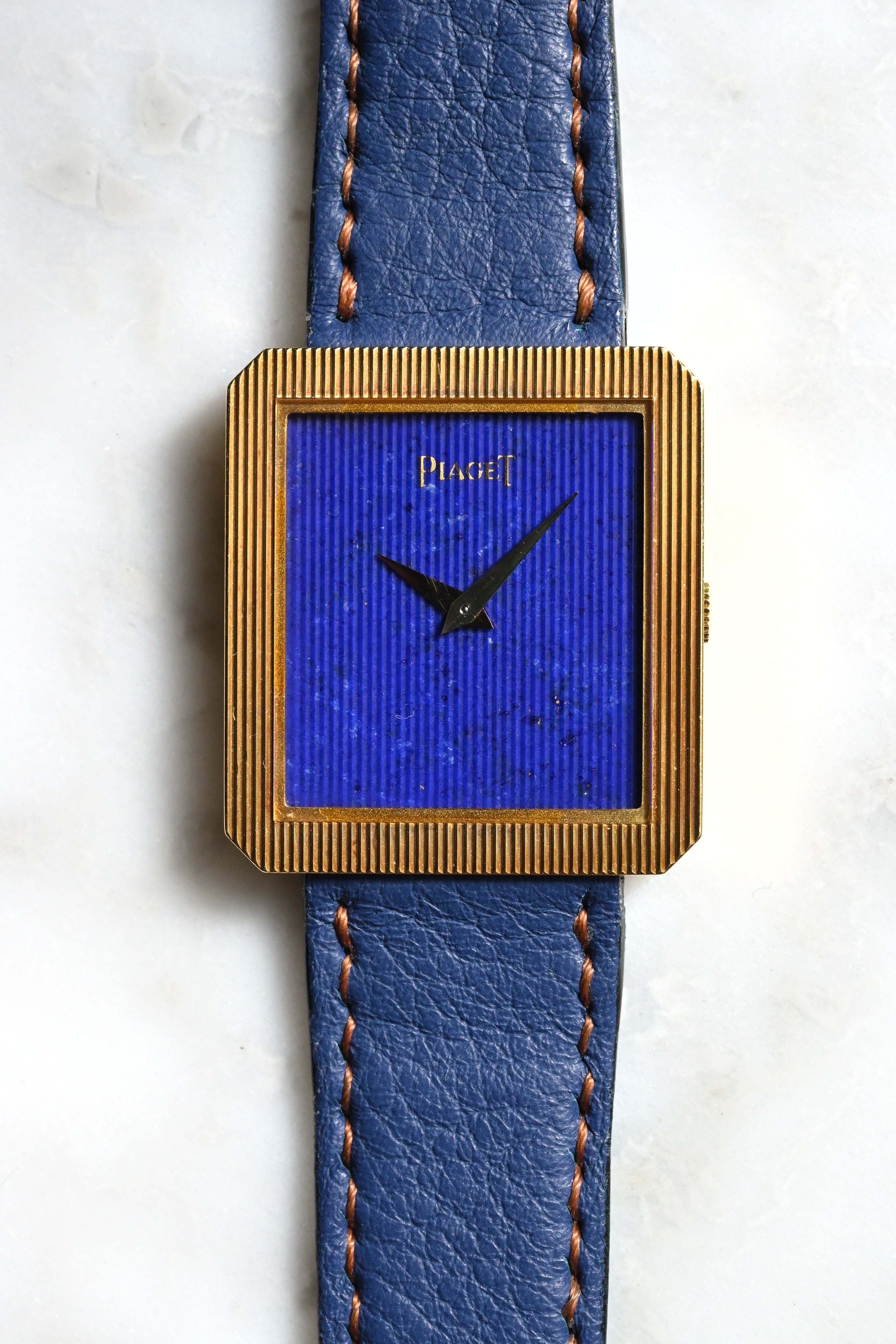 PIAGET ピアジェ プロトコール 18KYG ラピスラズリ文字盤