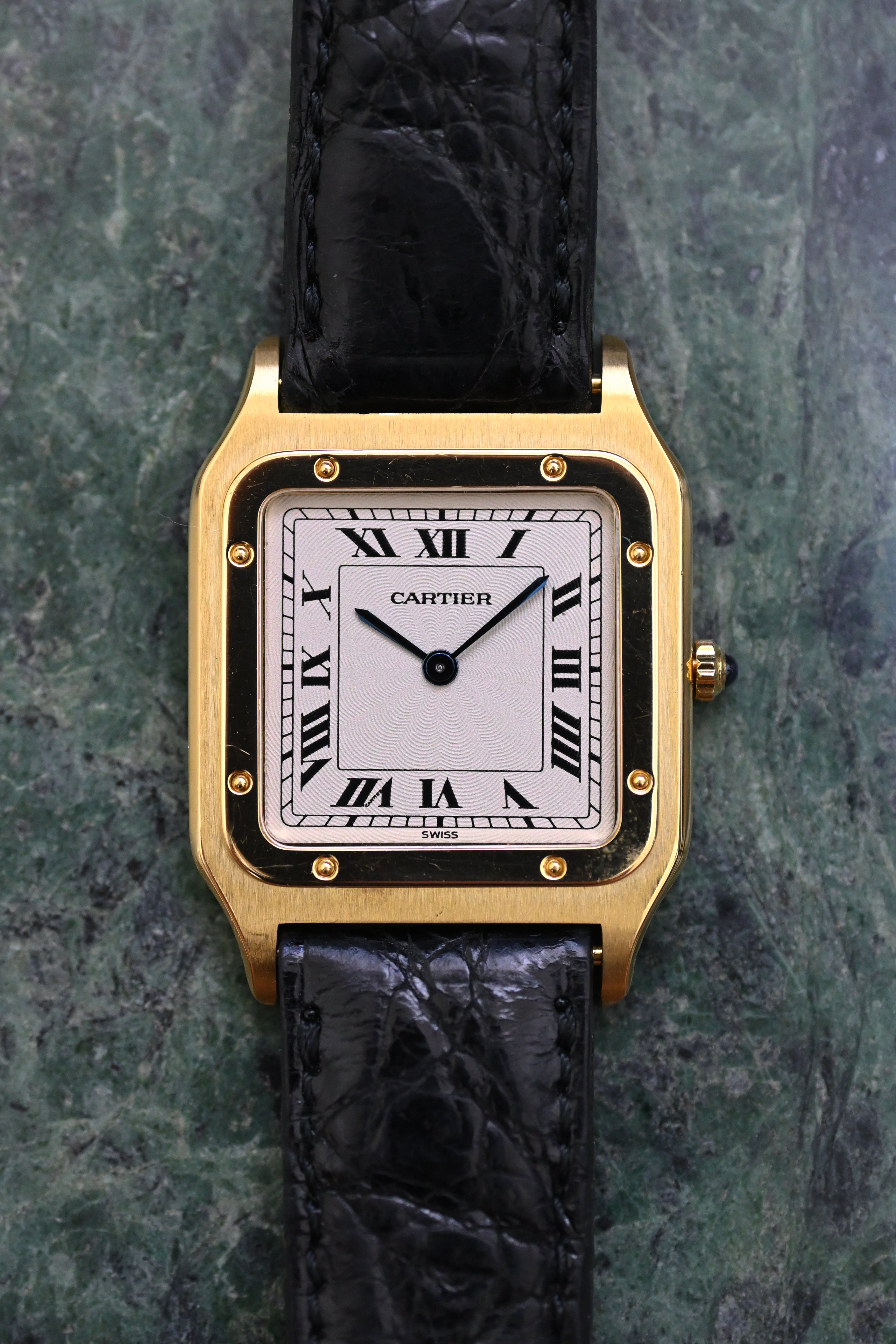 保証書】CARTIER サントスデュモン LMサイズ エクストラフラット 18KYG