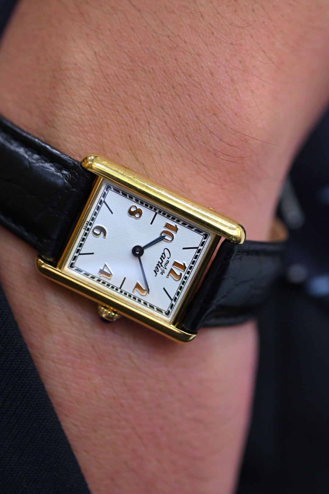 CARTIER カルティエ マストタンク LMサイズ 飛びアラビア クォーツ