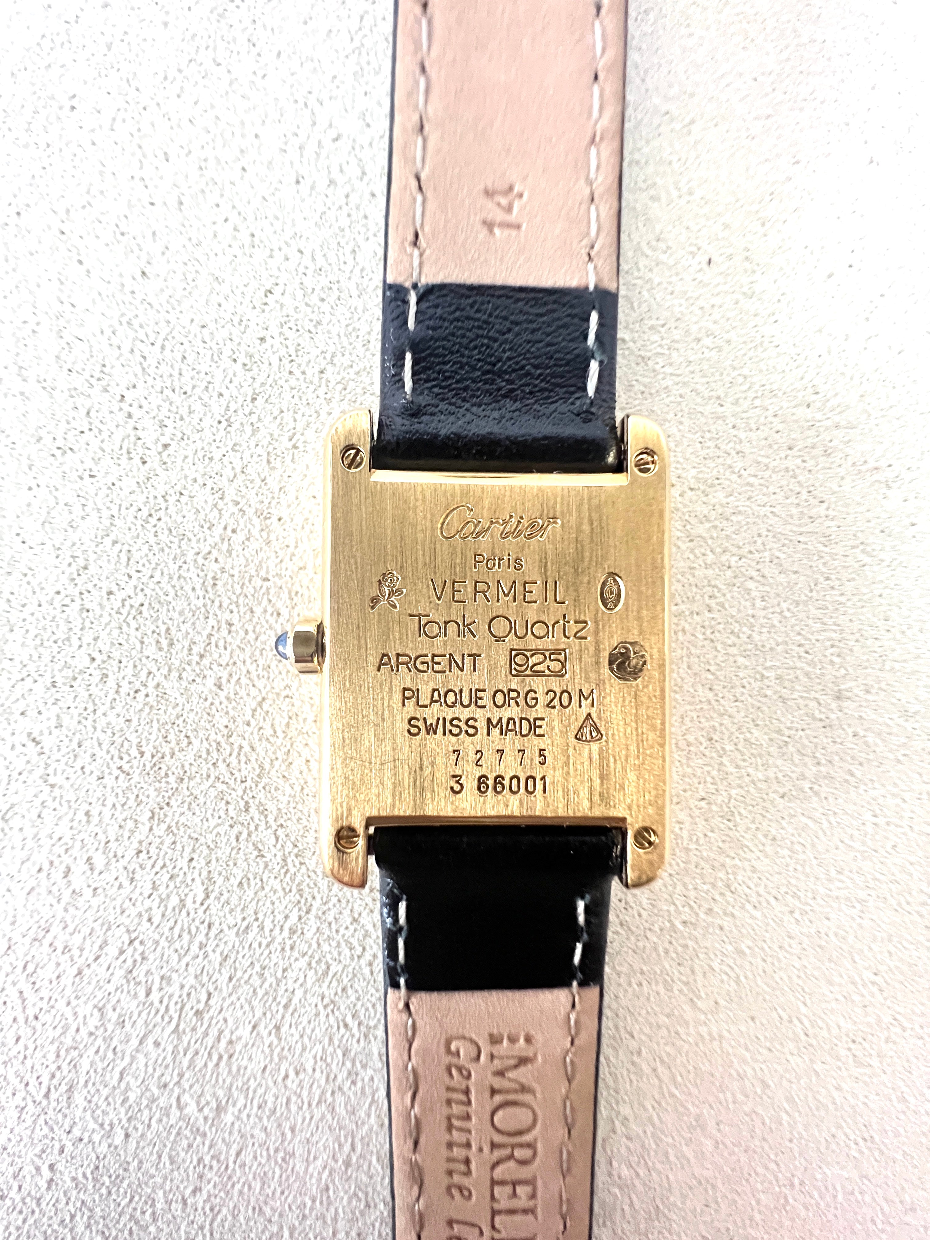 カルティエ時計　マストタンクヴェルメイユ925　SMサイズレディース