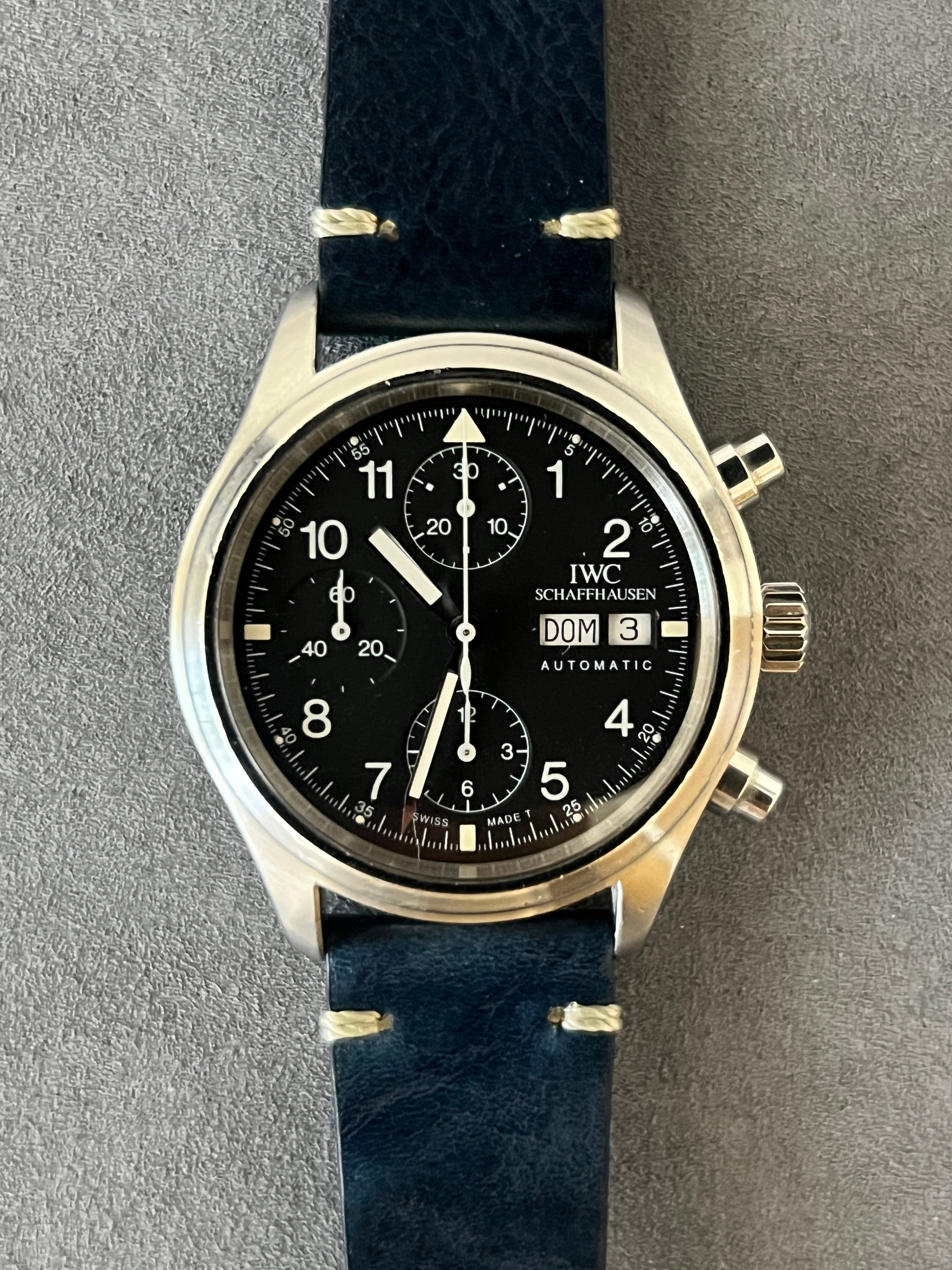 IWC メカニカル フリーガークロノグラフ Ref.3706 Cal.7922 自動巻 1990年代製 IW370603