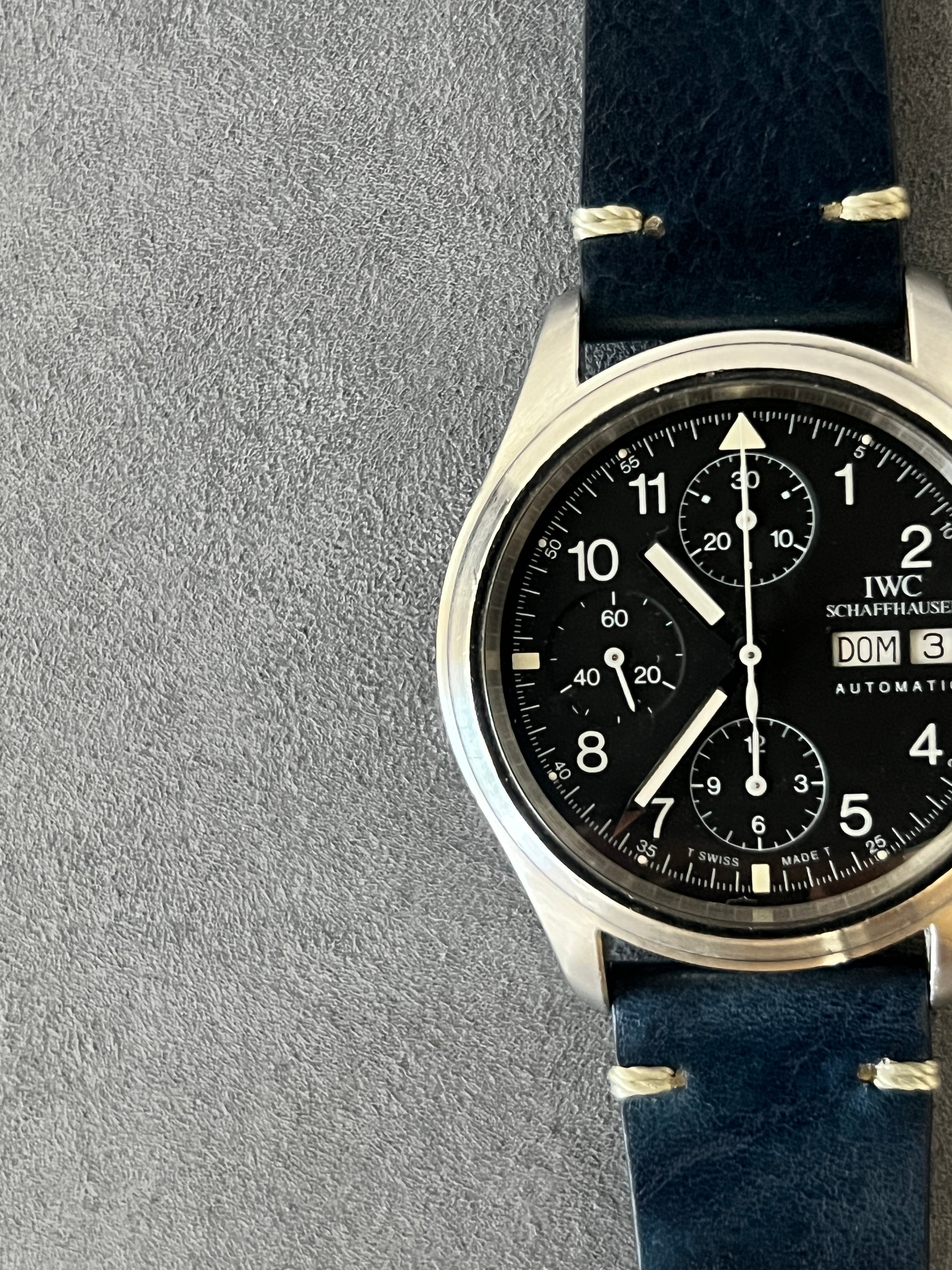 IWC メカニカル フリーガークロノグラフ Ref.3706 Cal.7922 自動巻 1990年代製　IW370603