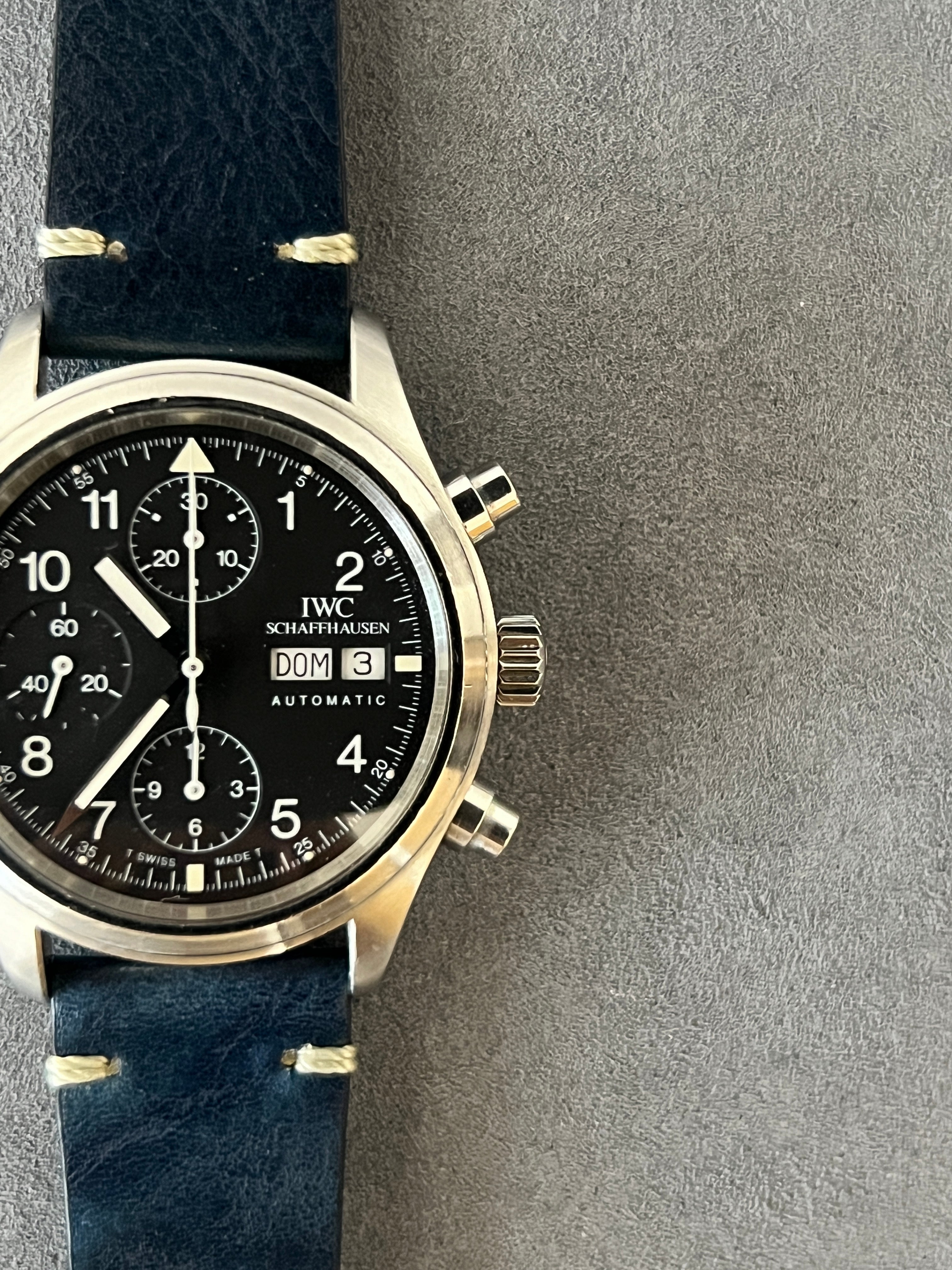 IWC メカニカル フリーガークロノグラフ Ref.3706 Cal.7922 自動巻 1990年代製　IW370603