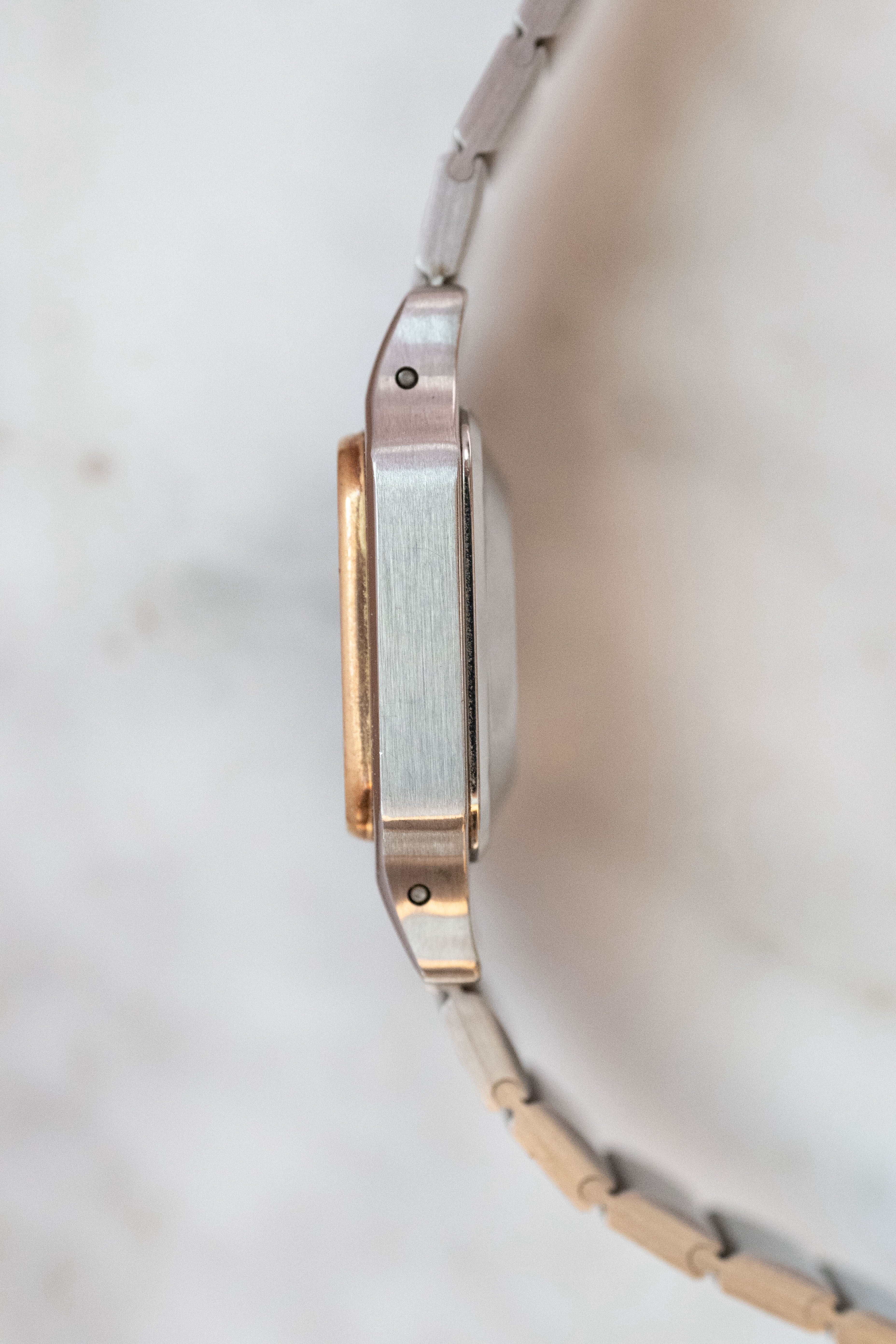 Cartier Santos Galbe SM size combination quartz ladies watch (with box)