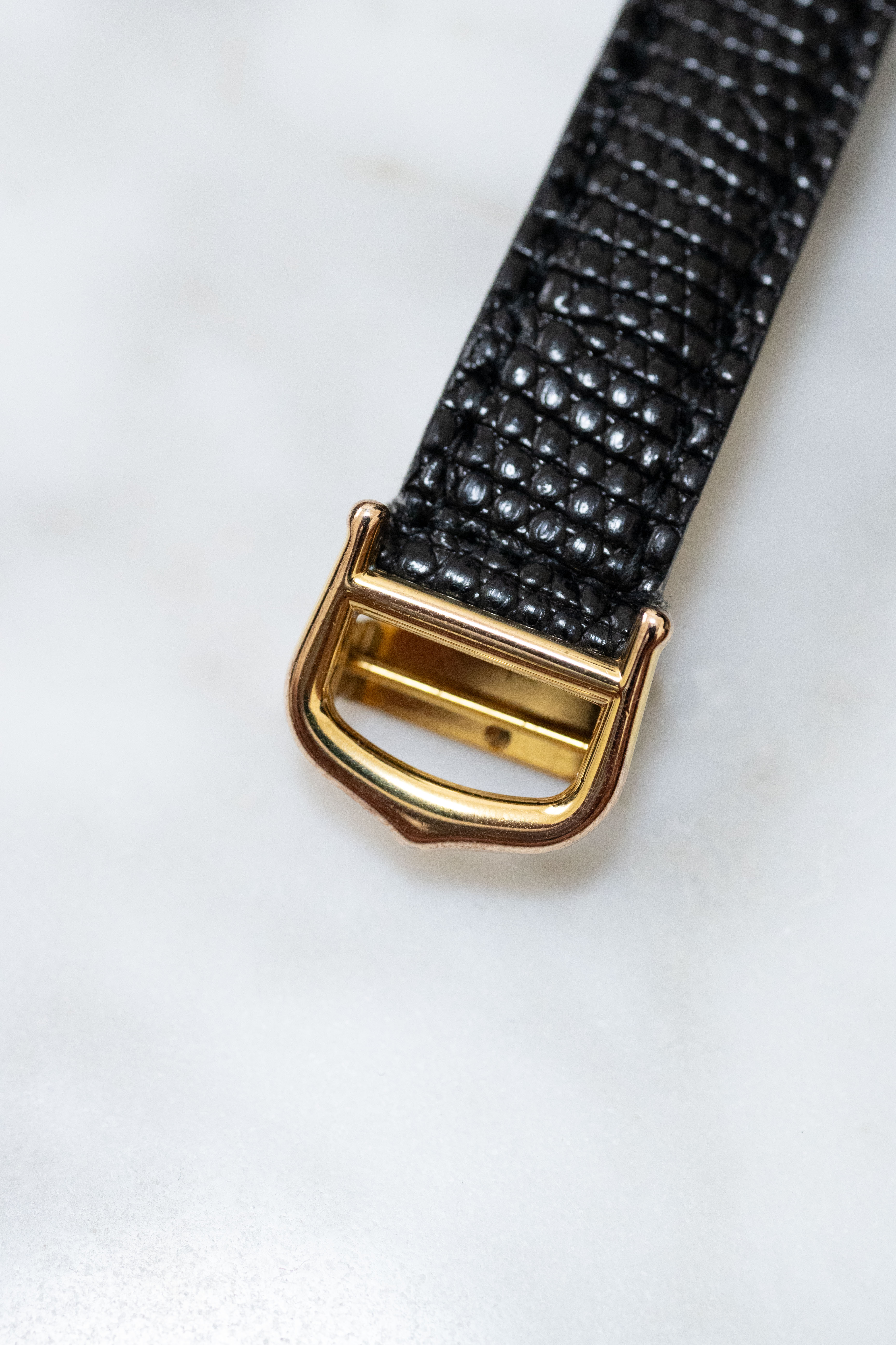 CARTIER カルティエ マストタンク 黒文字盤 SMサイズ クォーツ