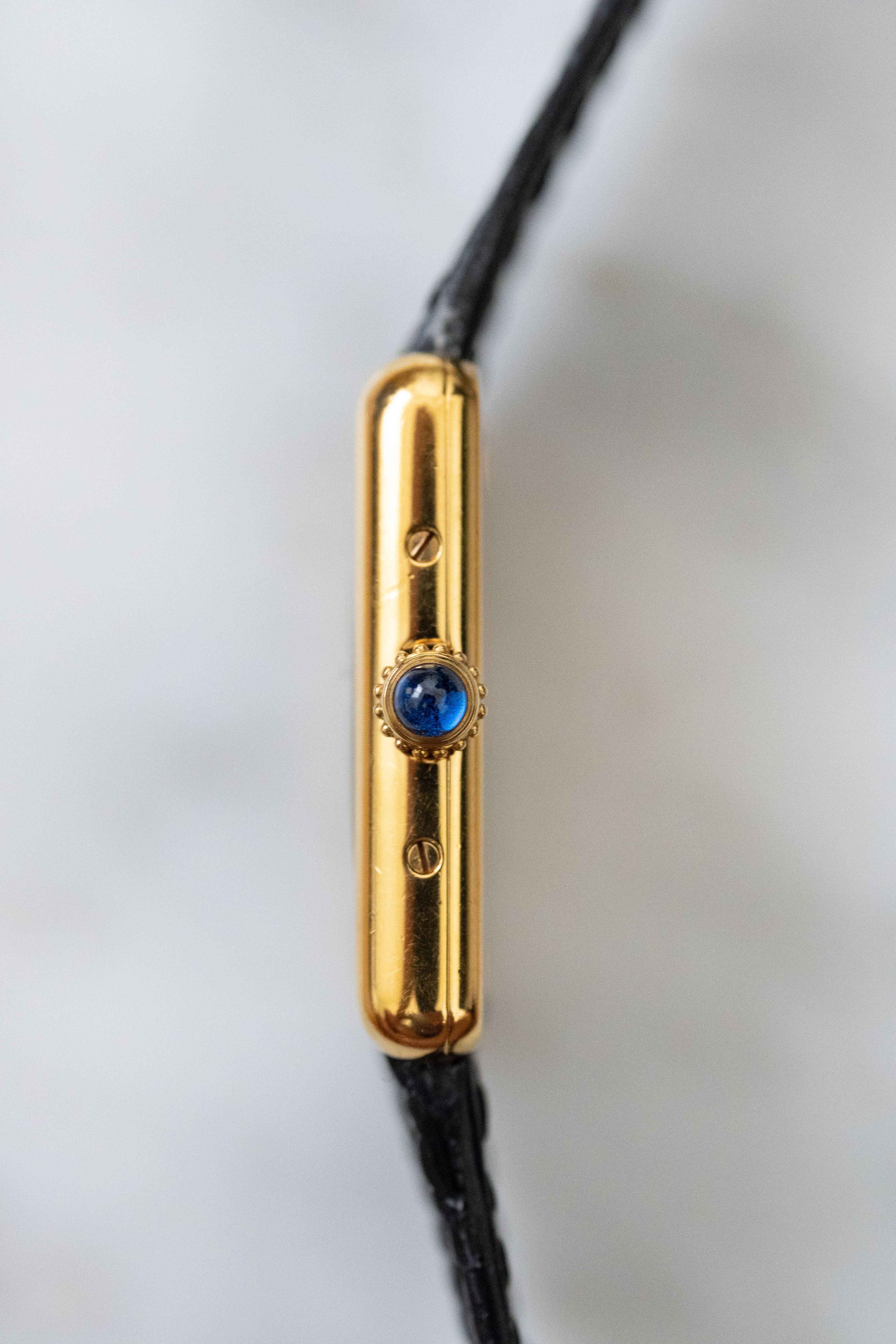 CARTIER カルティエ マストタンク 黒文字盤 SMサイズ クォーツ