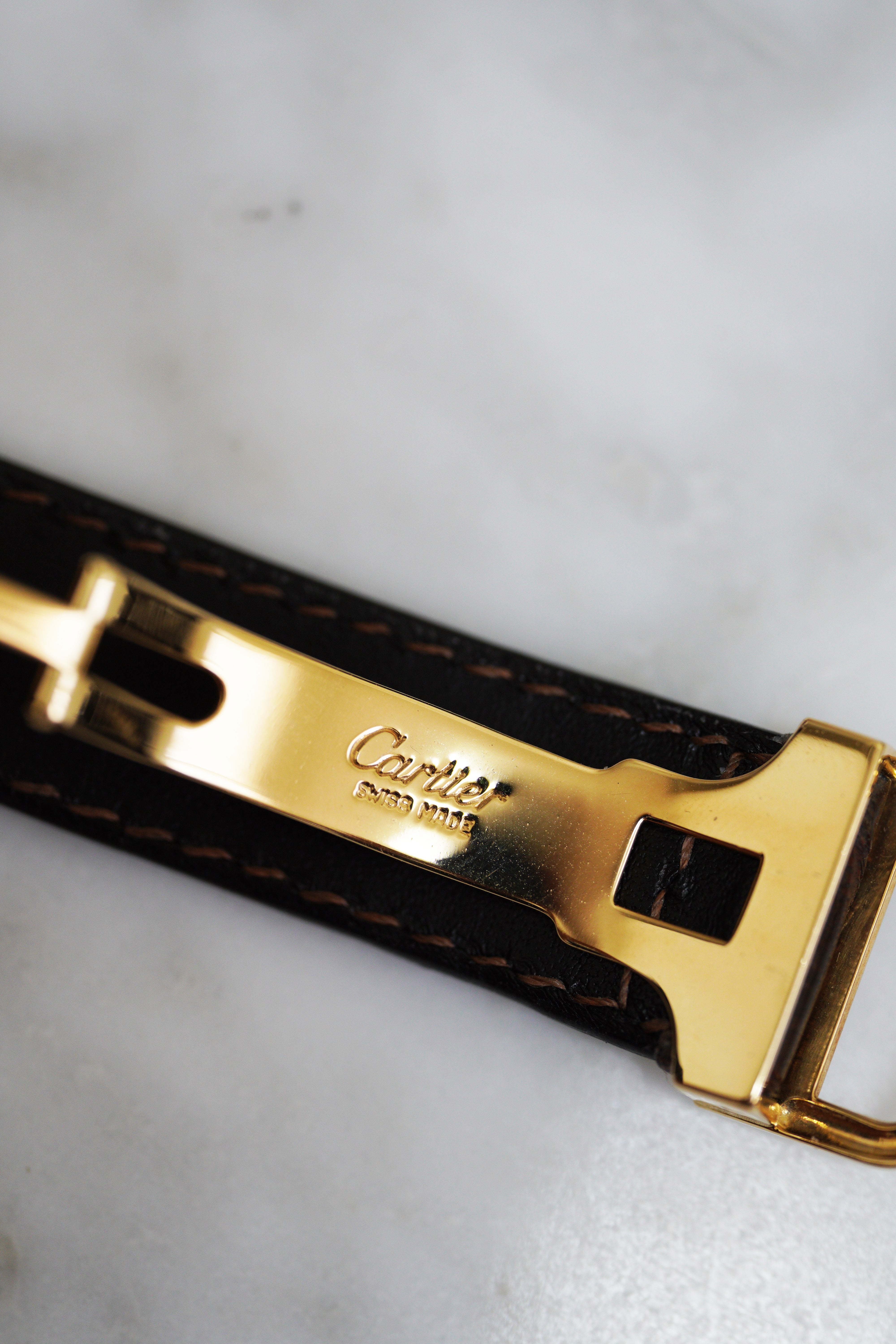 CARTIER カルティエ タンクアメリカン 18KYG MMサイズ W2600851