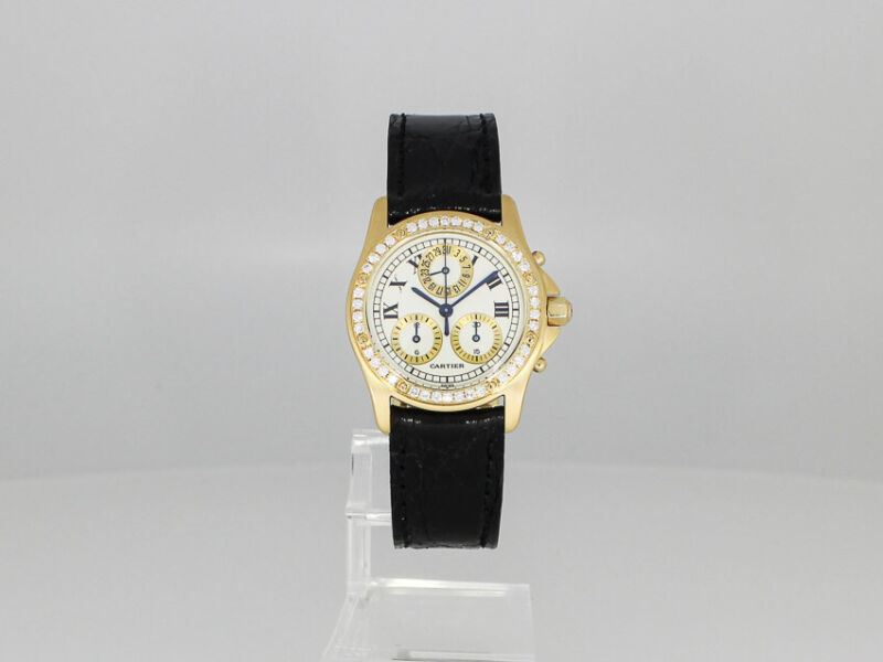 カルティエ Cartier サントスロンド クロノ 腕時計 レディース